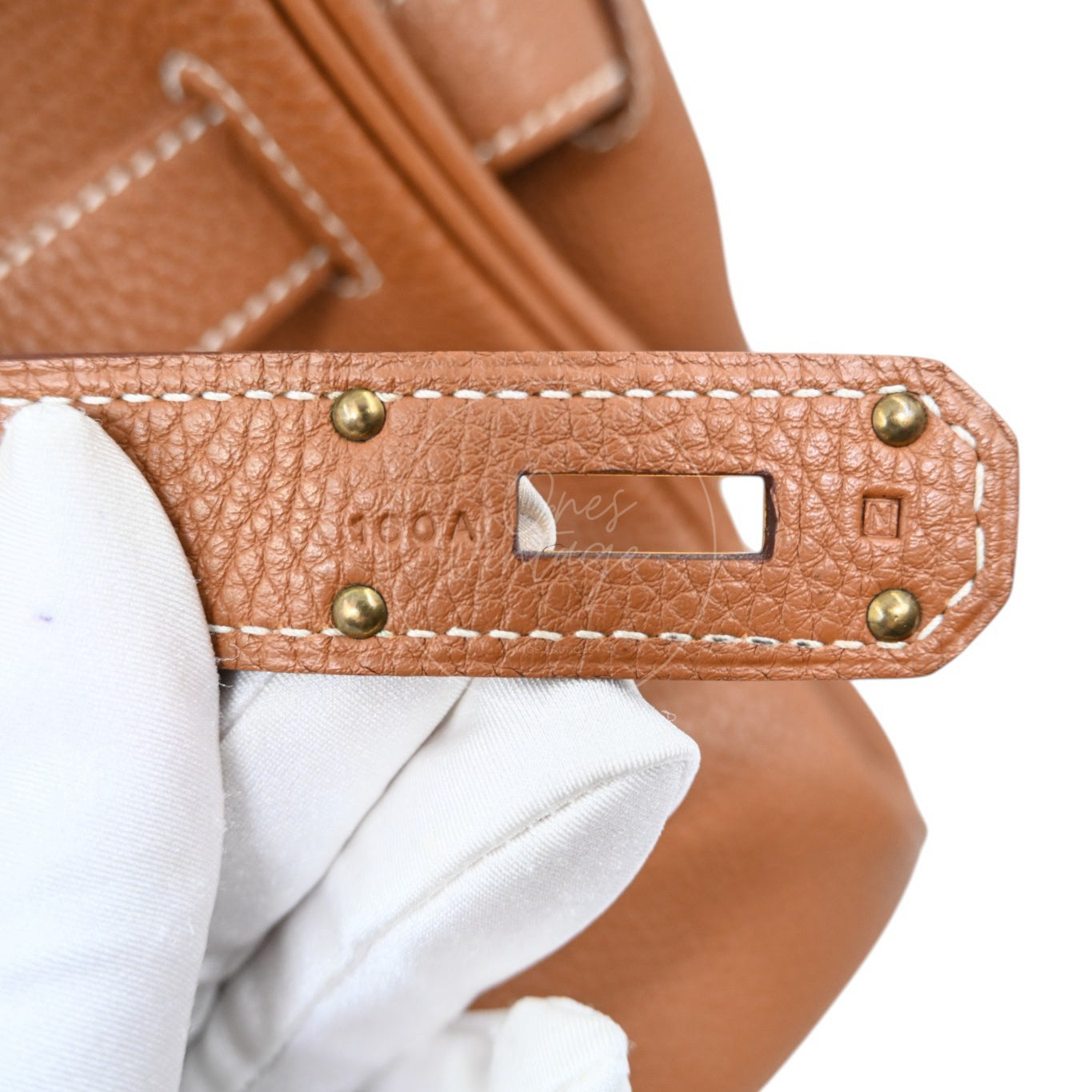 [Pre-owned] Hermes Birkin Shoulder GHW Gold Color Stamp Square N