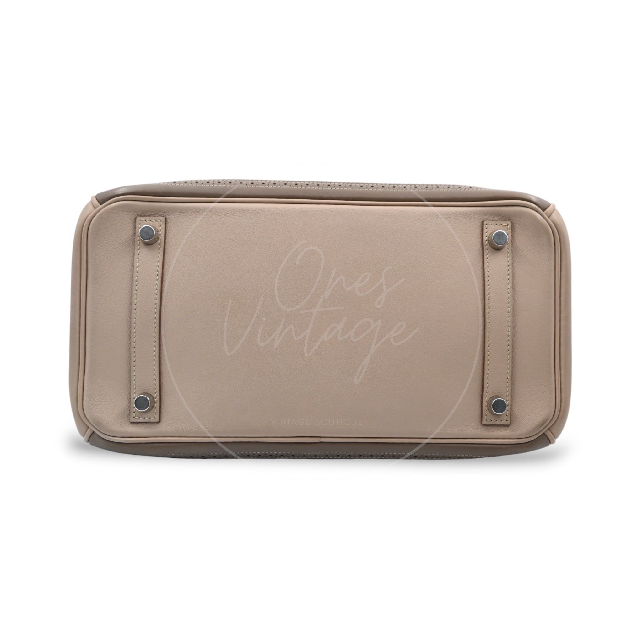 [Pre-owned] Hermes Birkin 30 Argile and Etoupe Lace Ghillies Bag