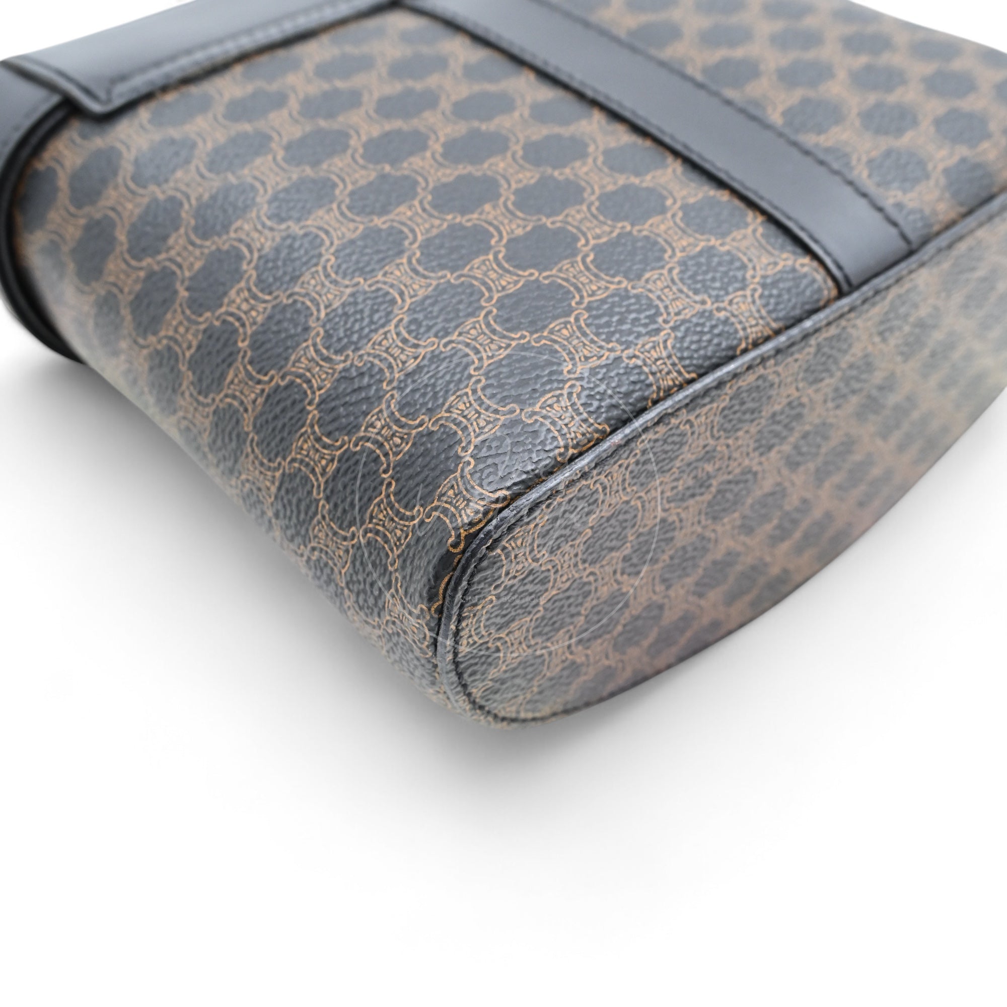 [Pre-owned] Celine Vintage Black Macadam Vanity Case