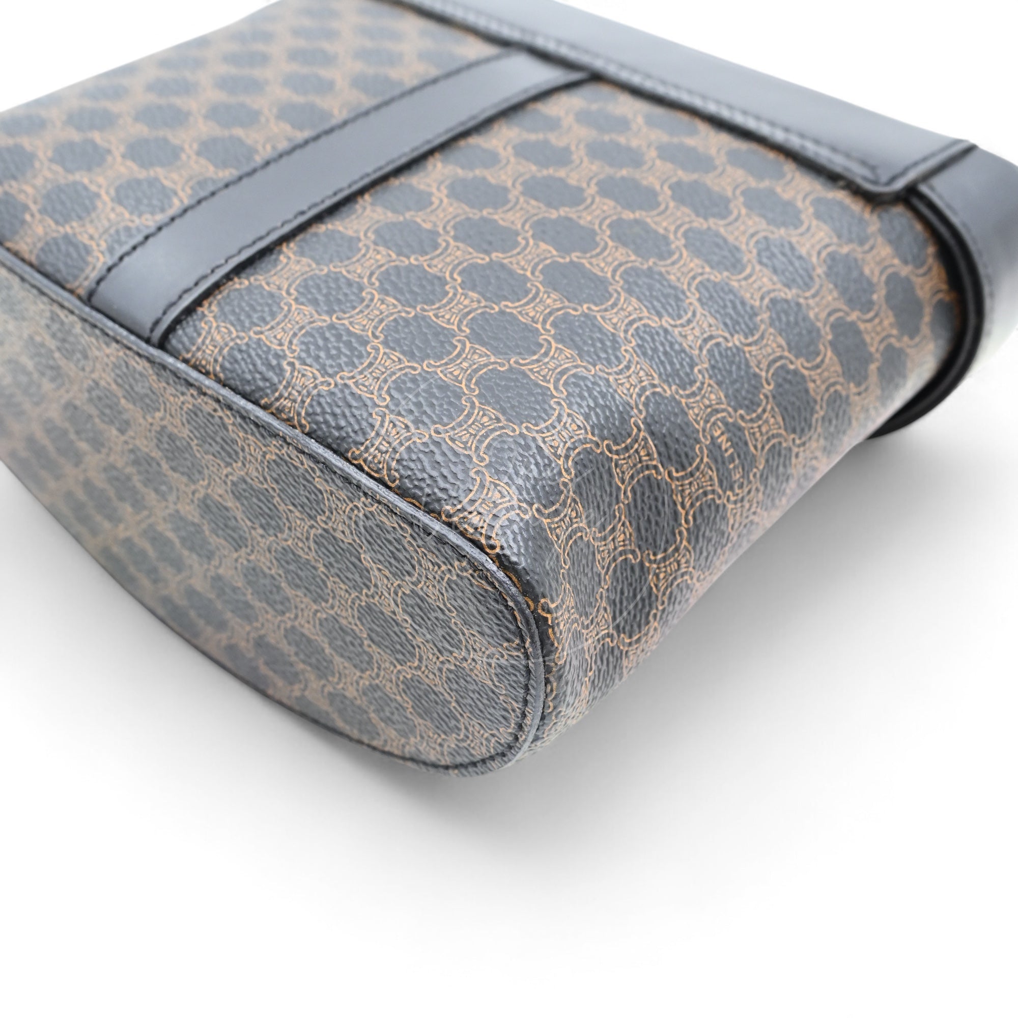 [Pre-owned] Celine Vintage Black Macadam Vanity Case