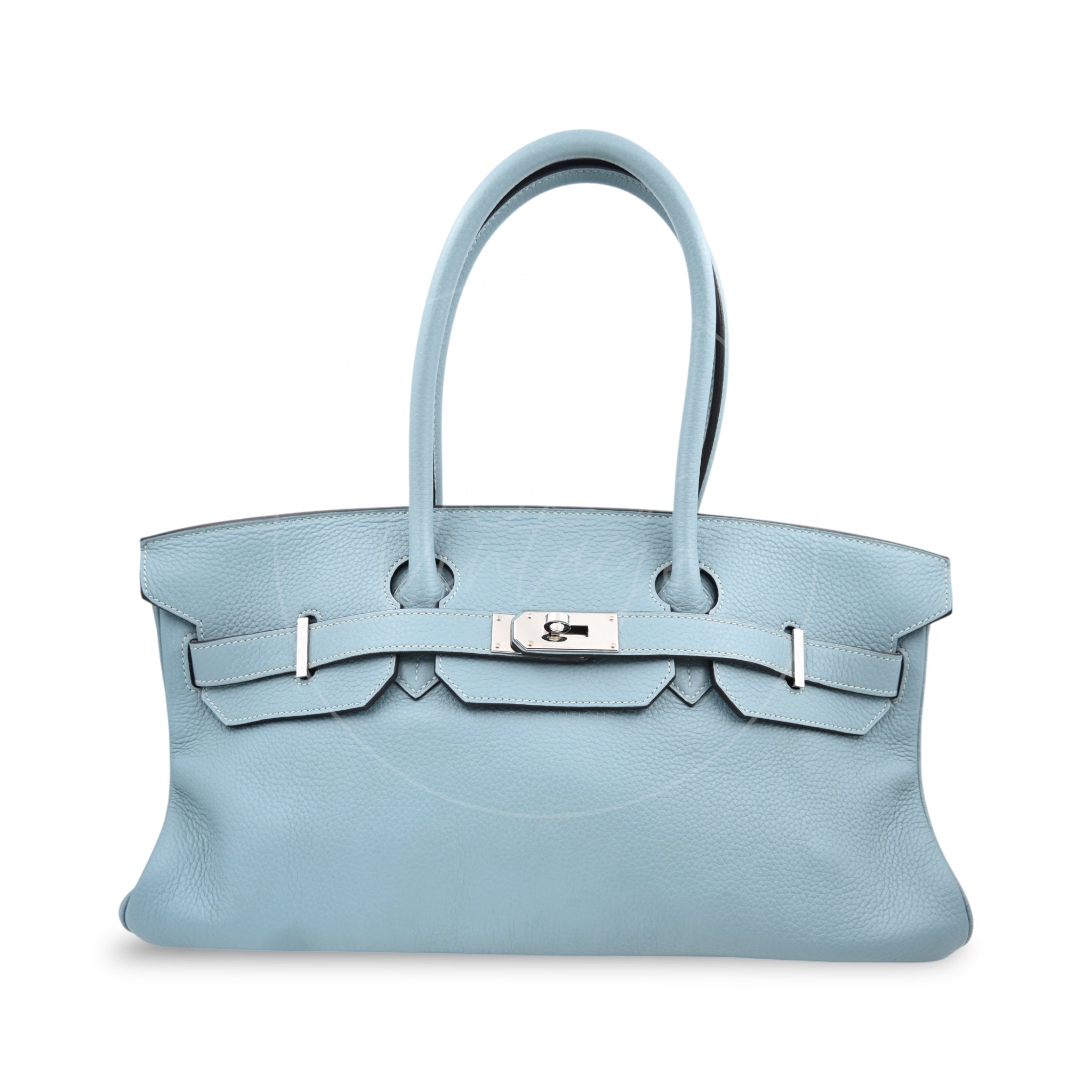 [Pre-owned] Hermes Sky Blue Birkin Shoulder PHW