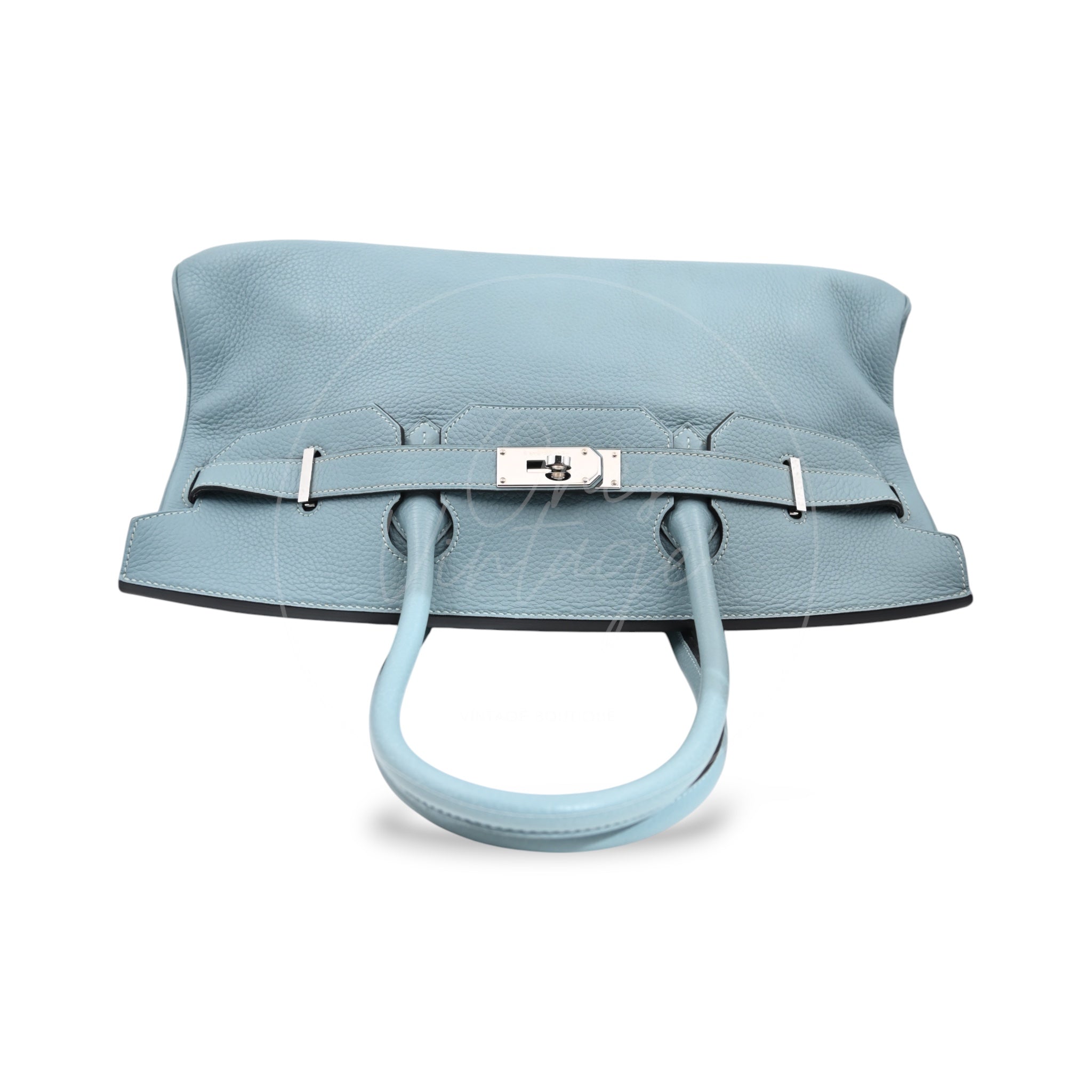 [Pre-owned] Hermes Sky Blue Birkin Shoulder PHW