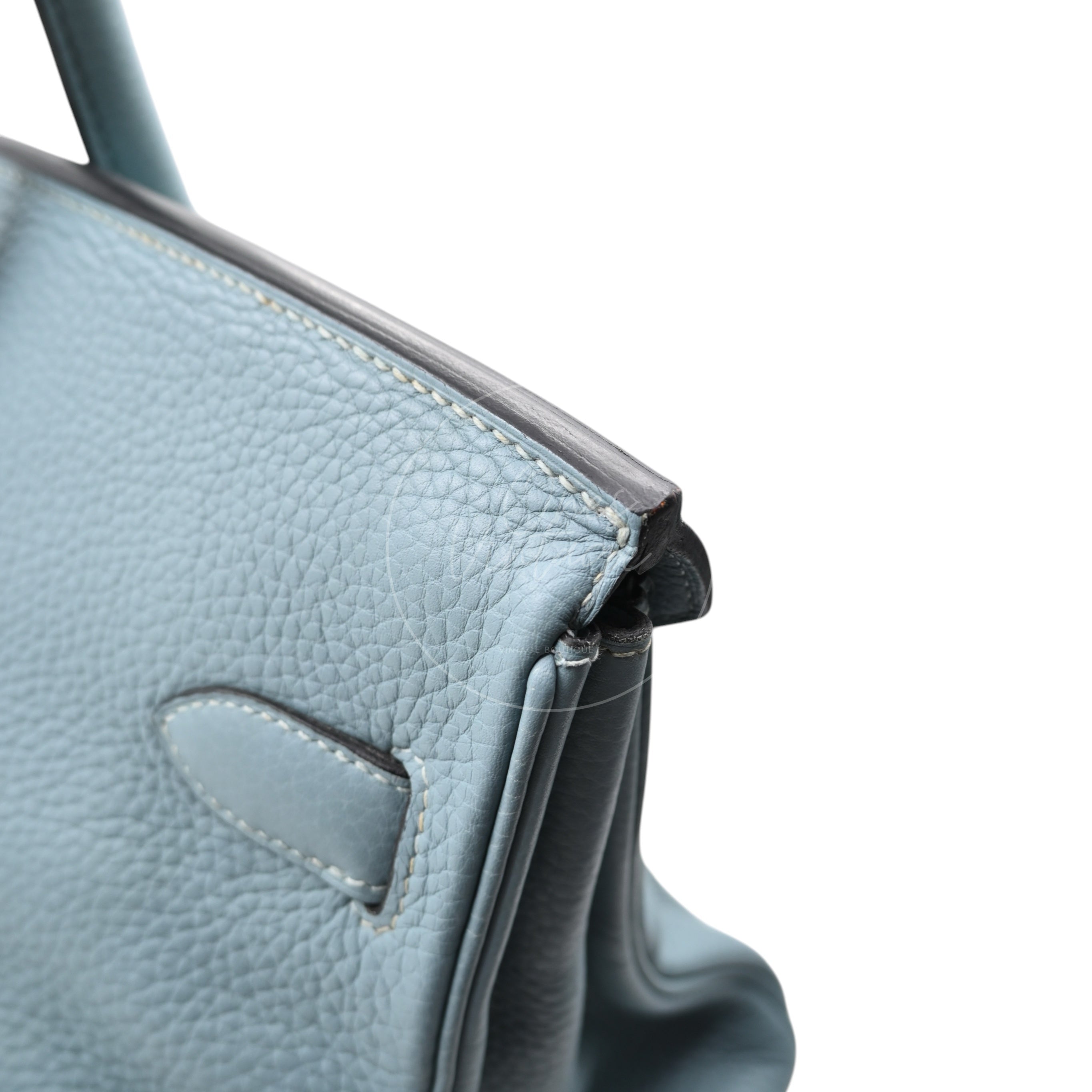 [Pre-owned] Hermes Sky Blue Birkin Shoulder PHW