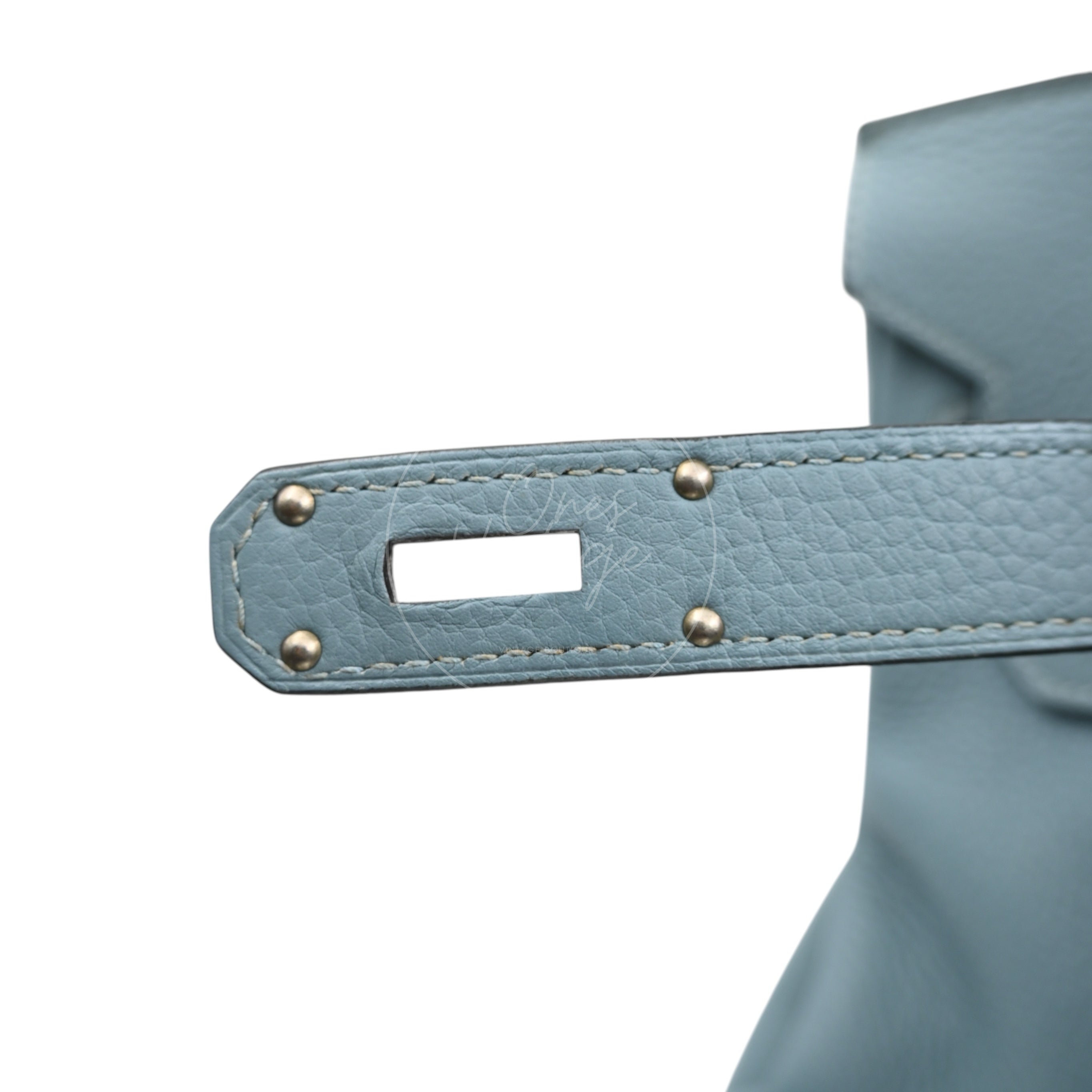 [Pre-owned] Hermes Sky Blue Birkin Shoulder PHW