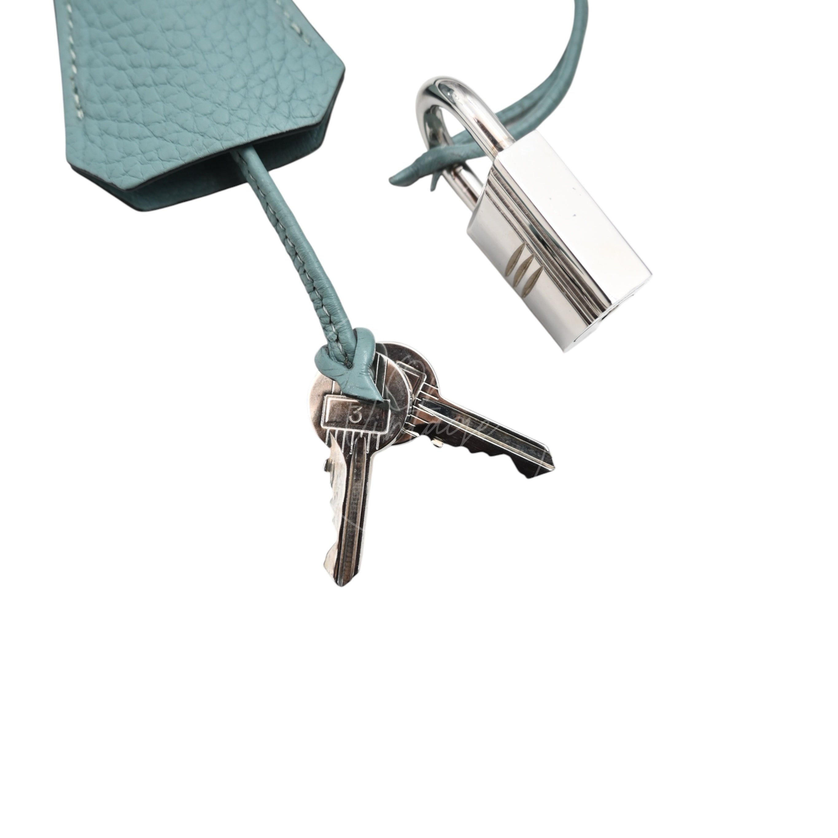 [Pre-owned] Hermes Sky Blue Birkin Shoulder PHW