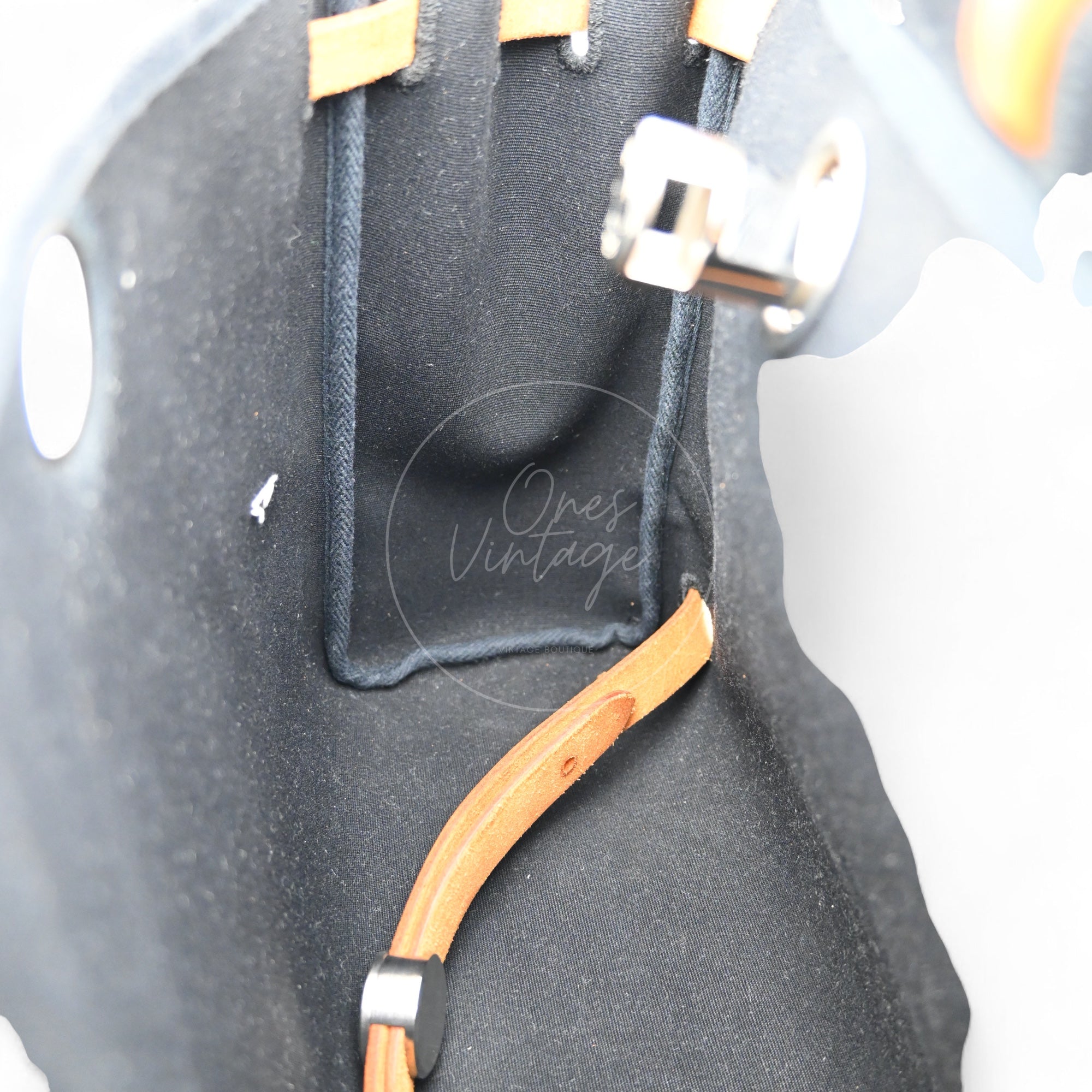 [Pre-owned] Hermes Herbag Backpack 28 Black Tolie &amp; Brown Swift PHW Stamp Square G