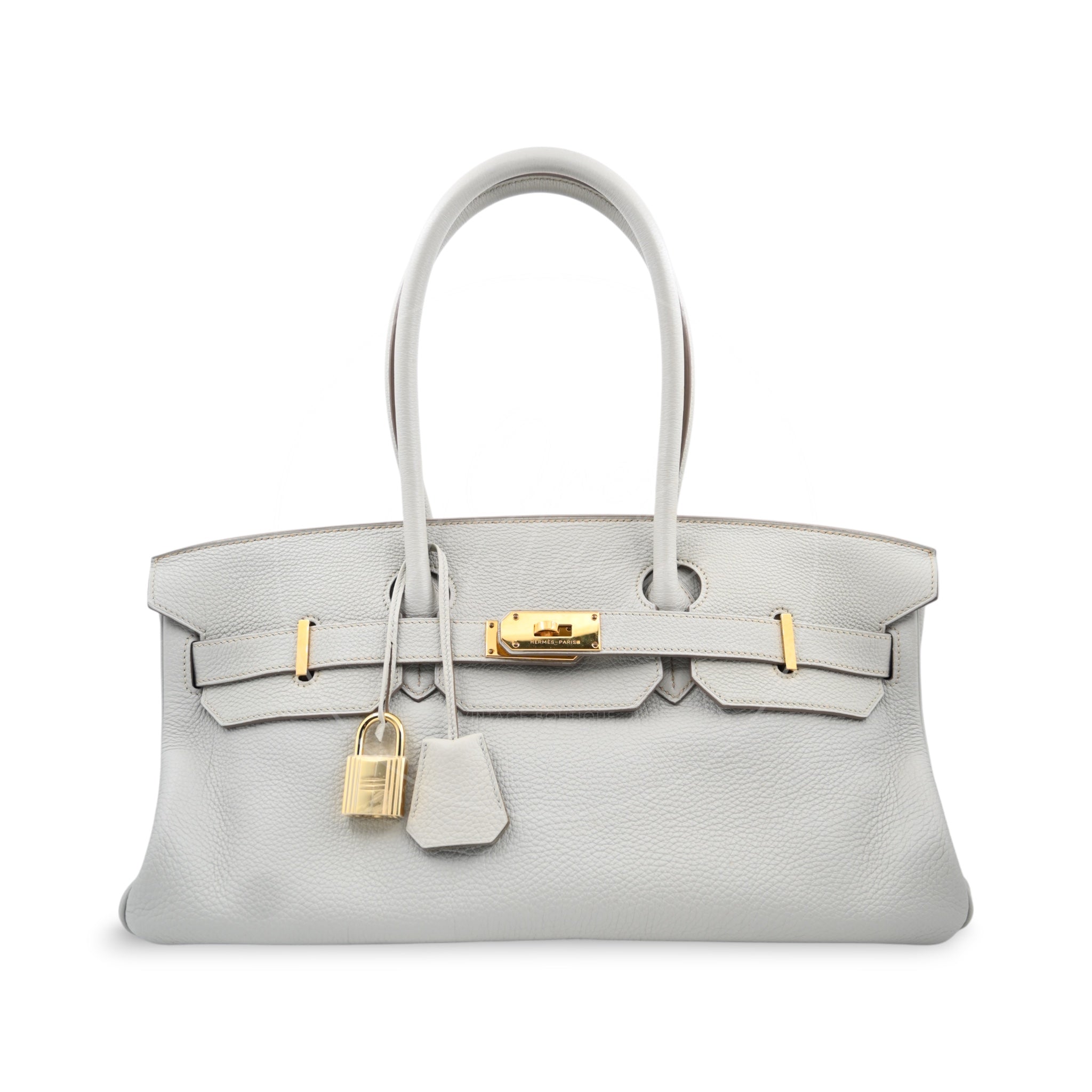 [Pre-owned] Hermes Birkin Shoulder Gris Peale GHW