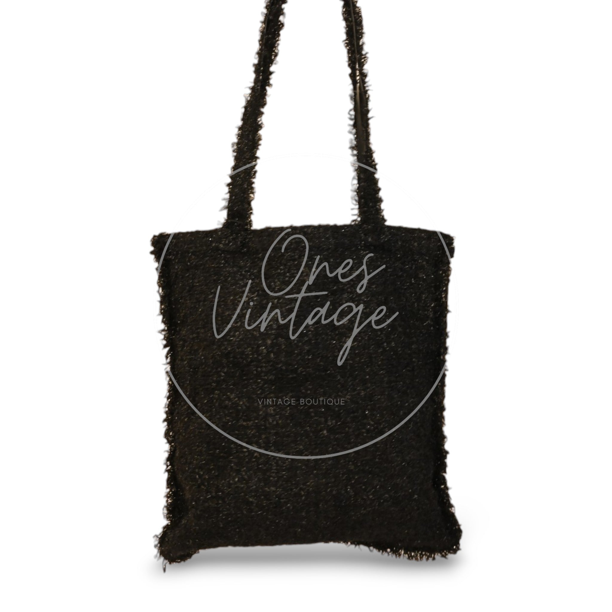 Chanel Tweed Resin Strass Robot Shopping Bag PHW Series24