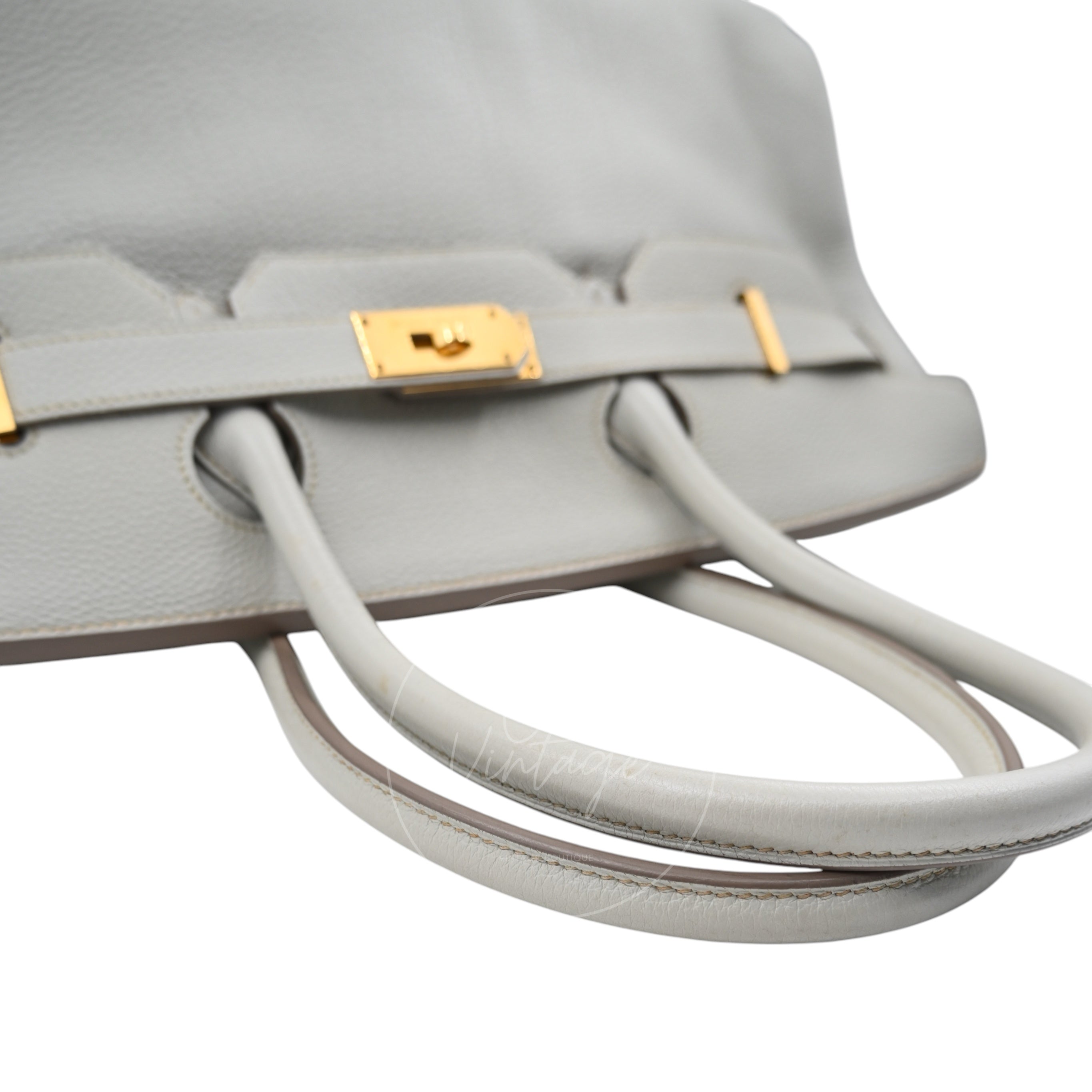 [Pre-owned] Hermes Birkin Shoulder Gris Peale GHW
