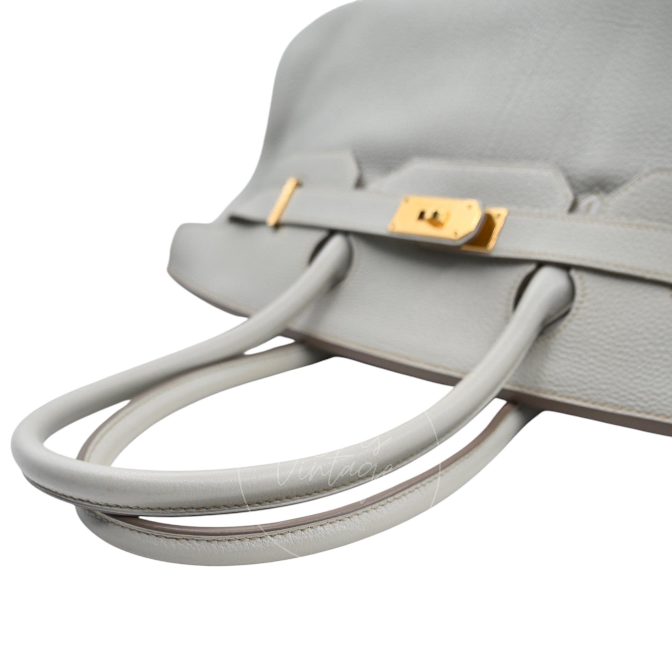 [Pre-owned] Hermes Birkin Shoulder Gris Peale GHW