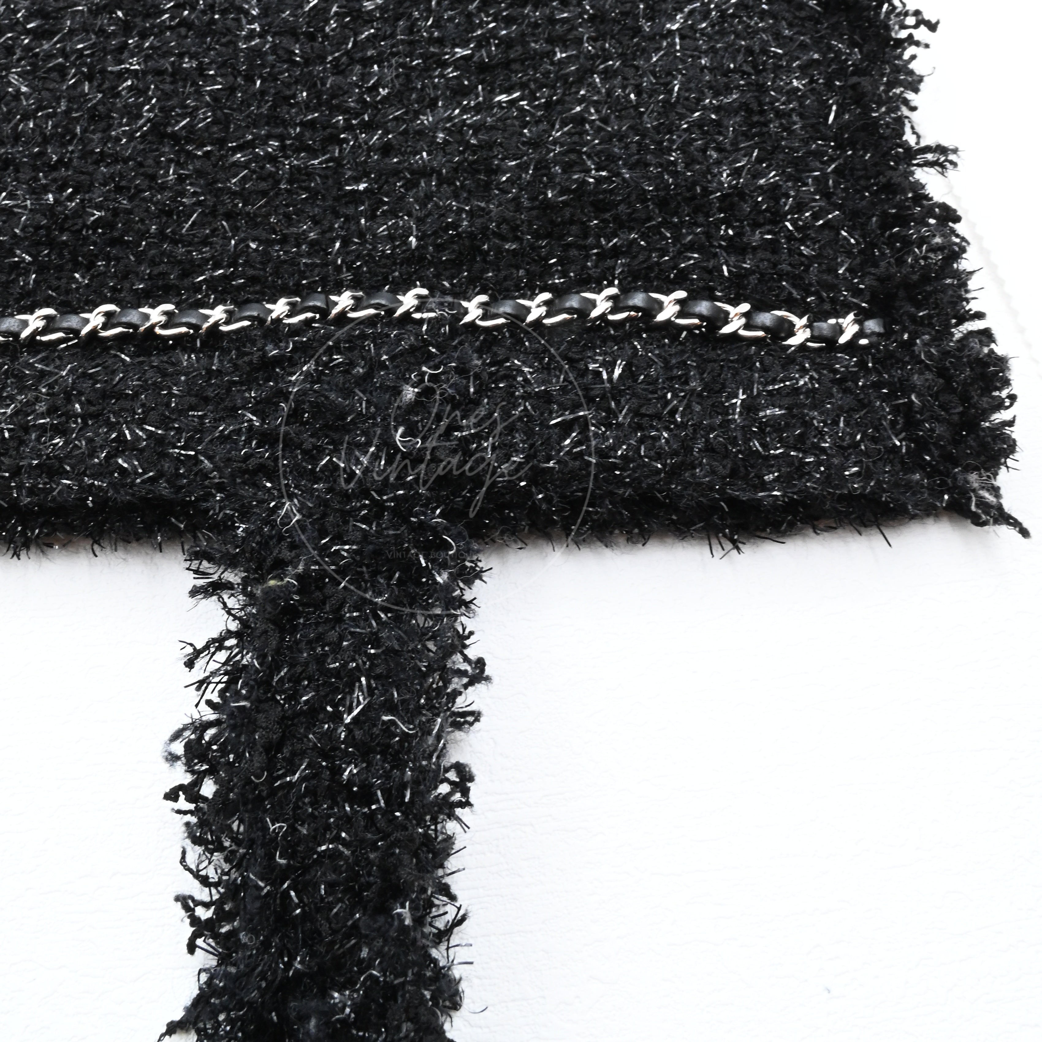 Chanel Tweed Resin Strass Robot Shopping Bag PHW Series24