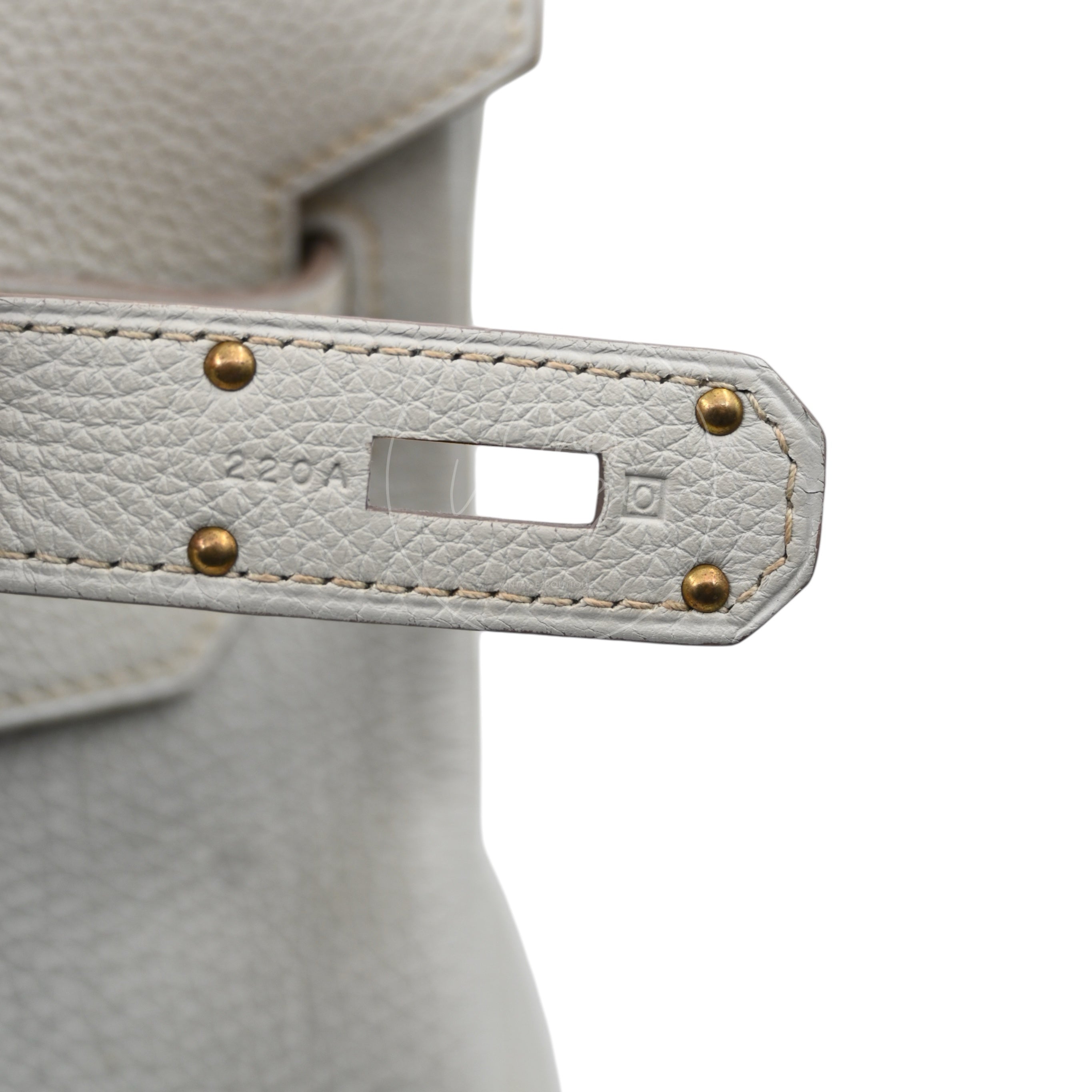 [Pre-owned] Hermes Birkin Shoulder Gris Peale GHW
