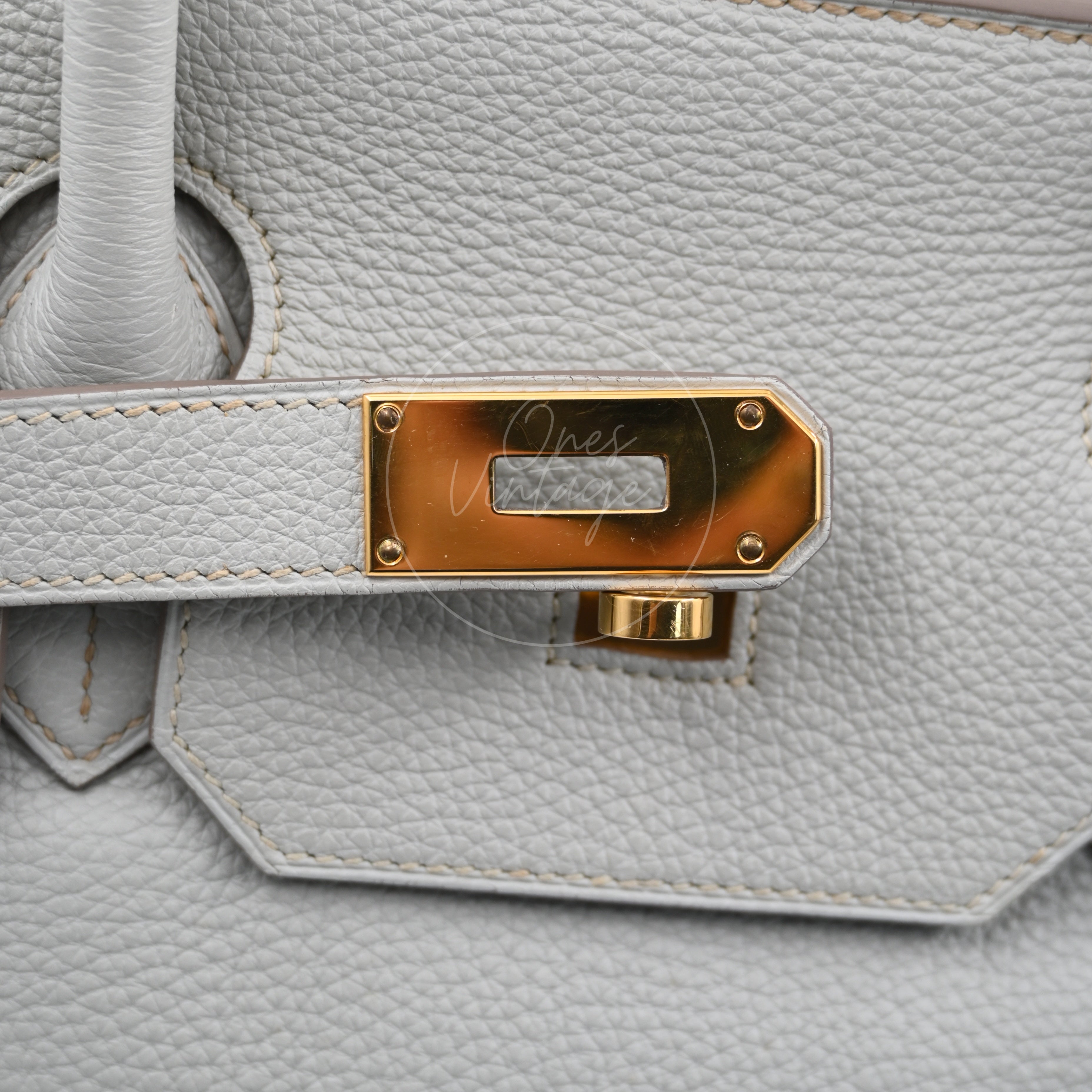 [Pre-owned] Hermes Birkin Shoulder Gris Peale GHW