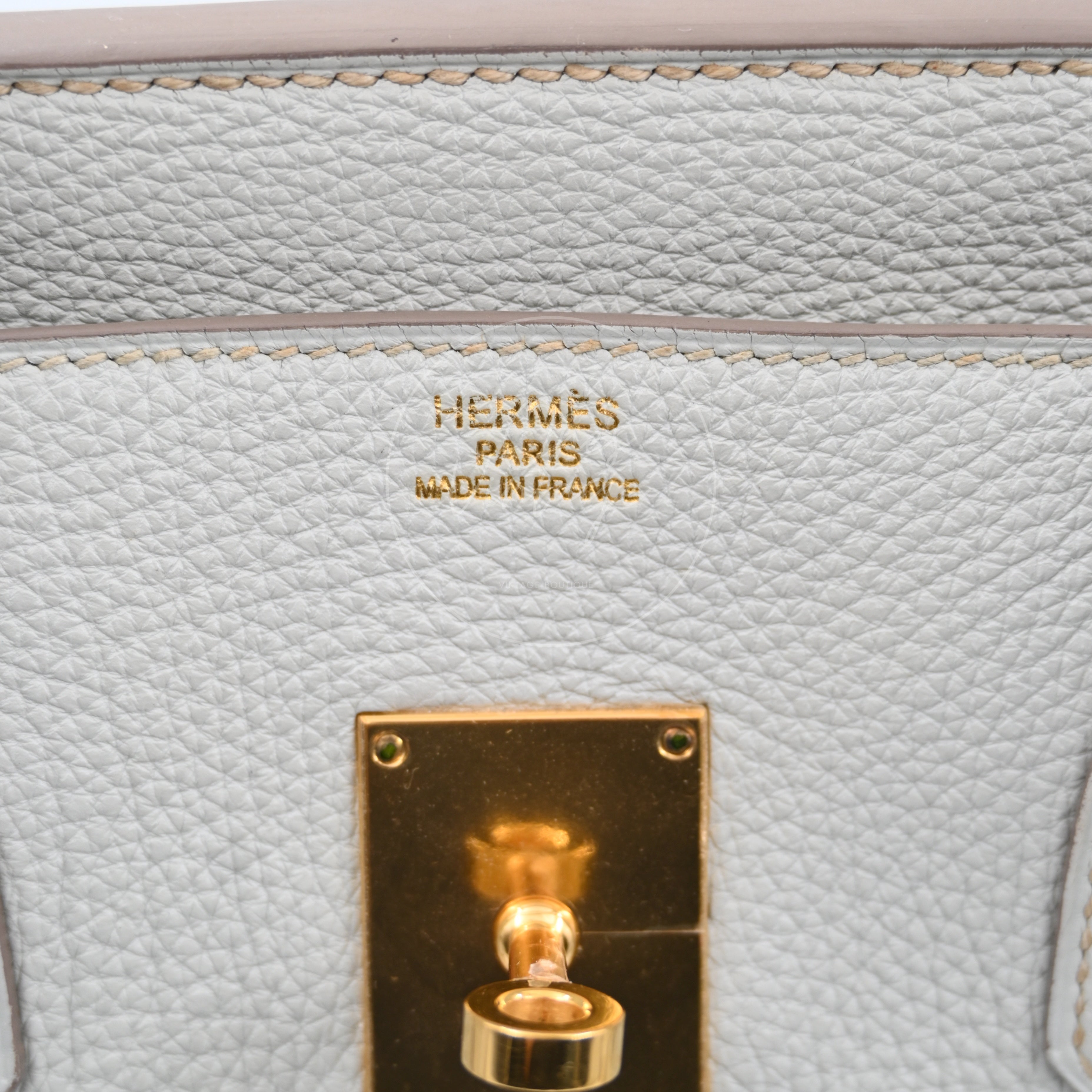[Pre-owned] Hermes Birkin Shoulder Gris Peale GHW