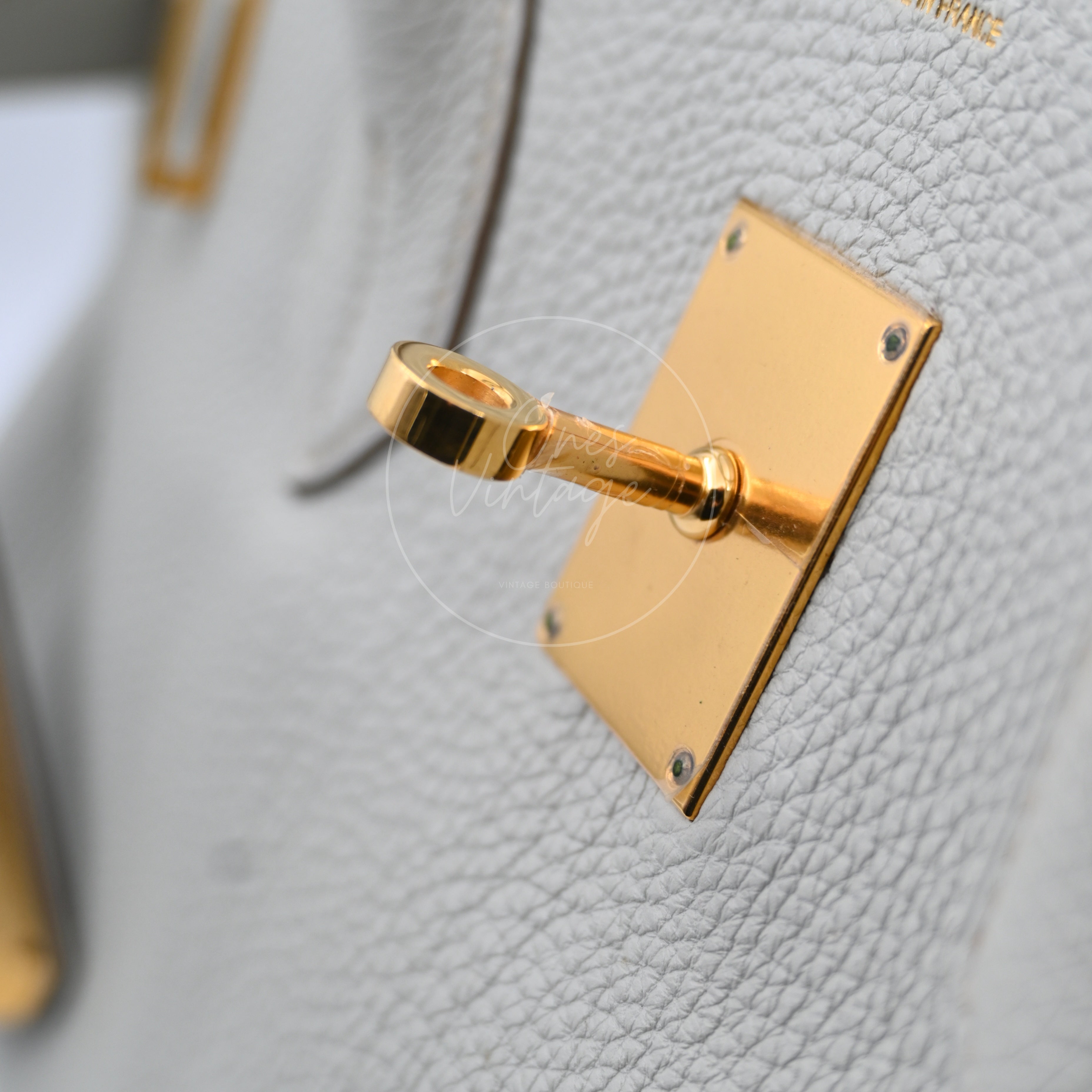 [Pre-owned] Hermes Birkin Shoulder Gris Peale GHW