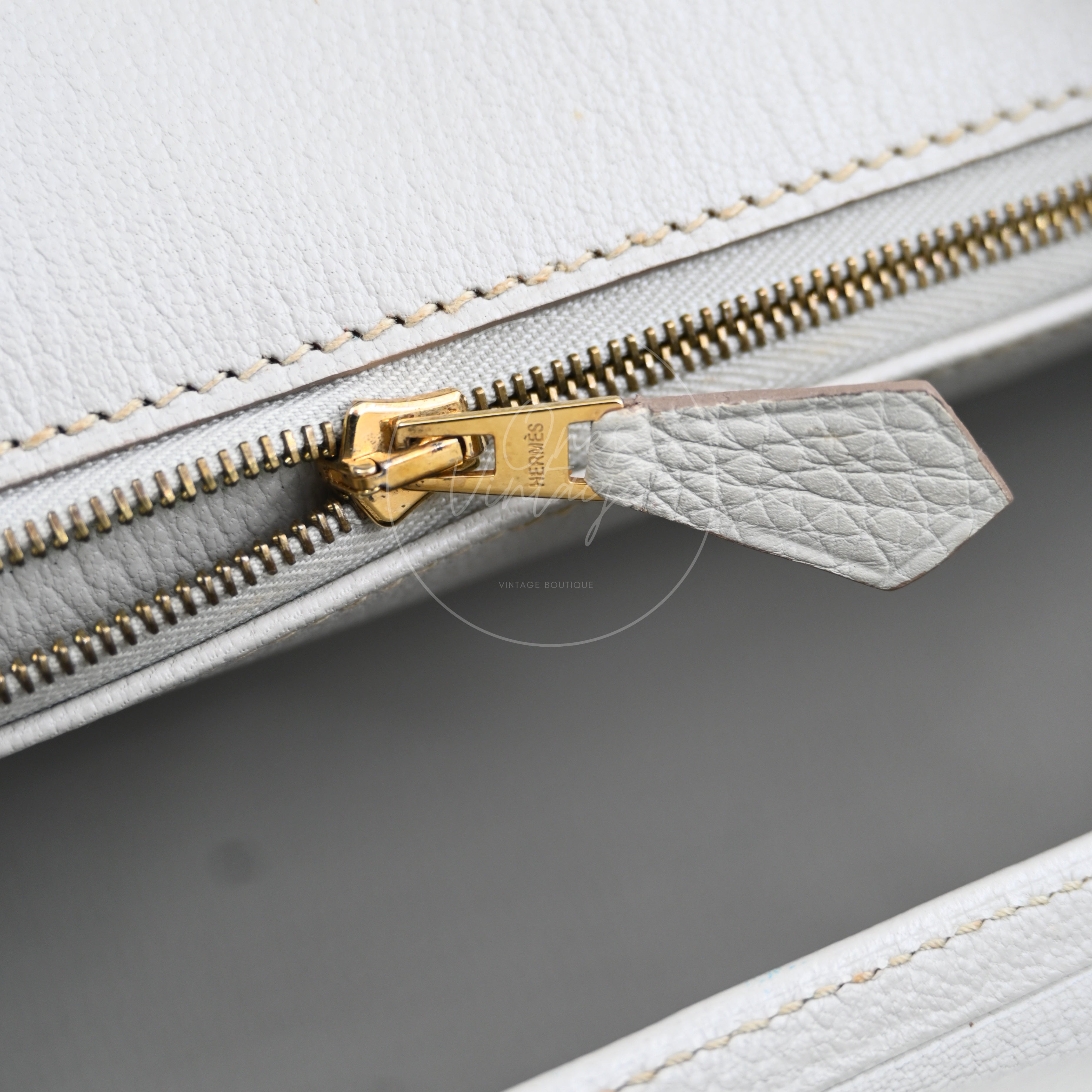 [Pre-owned] Hermes Birkin Shoulder Gris Peale GHW