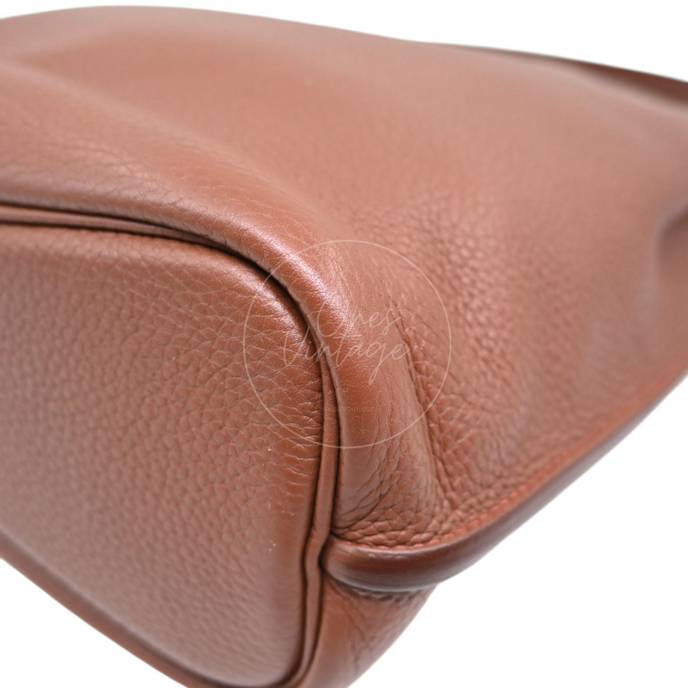 [Pre-Owned] Hermes So Kelly 22 Havana Stamp Square O
