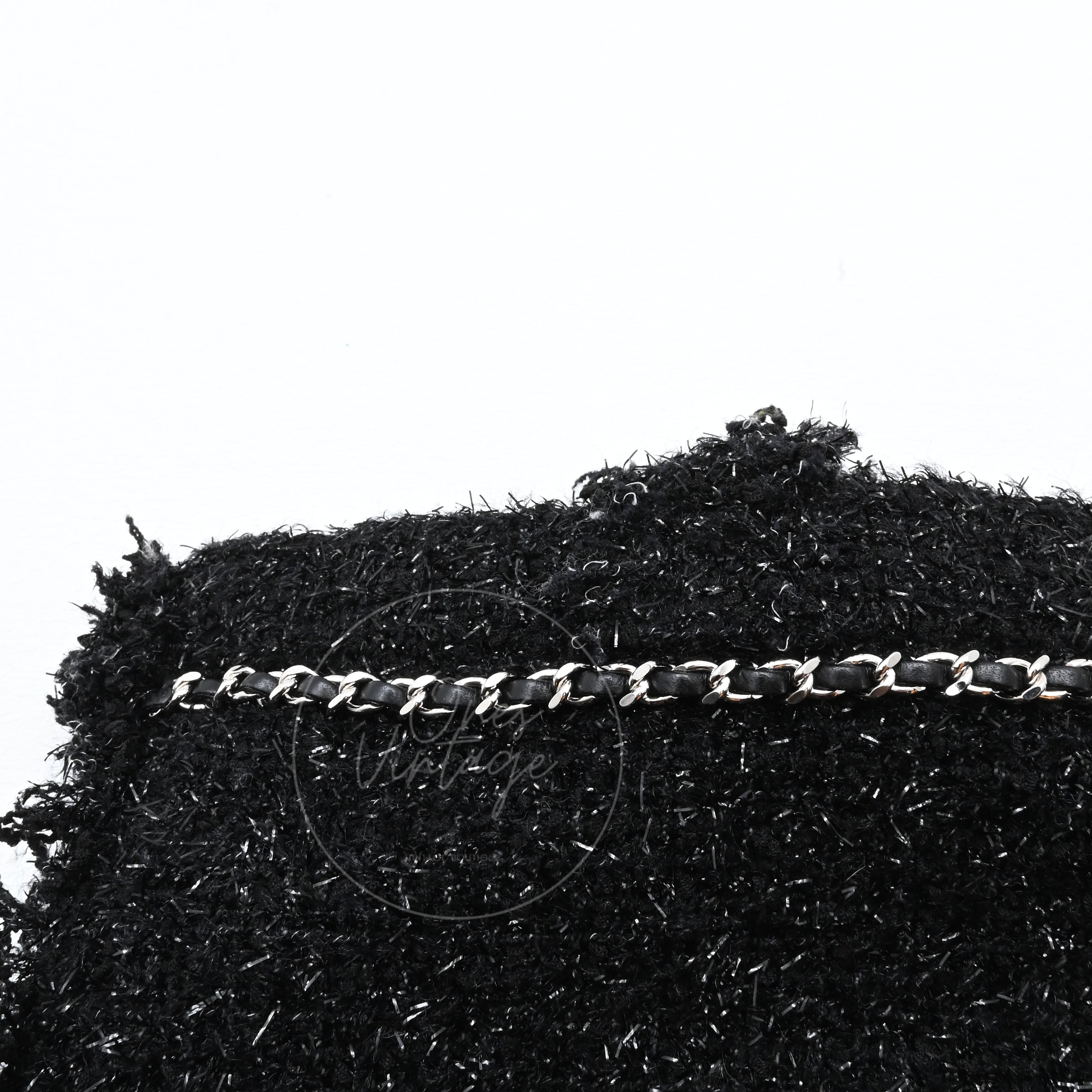 Chanel Tweed Resin Strass Robot Shopping Bag PHW Series24