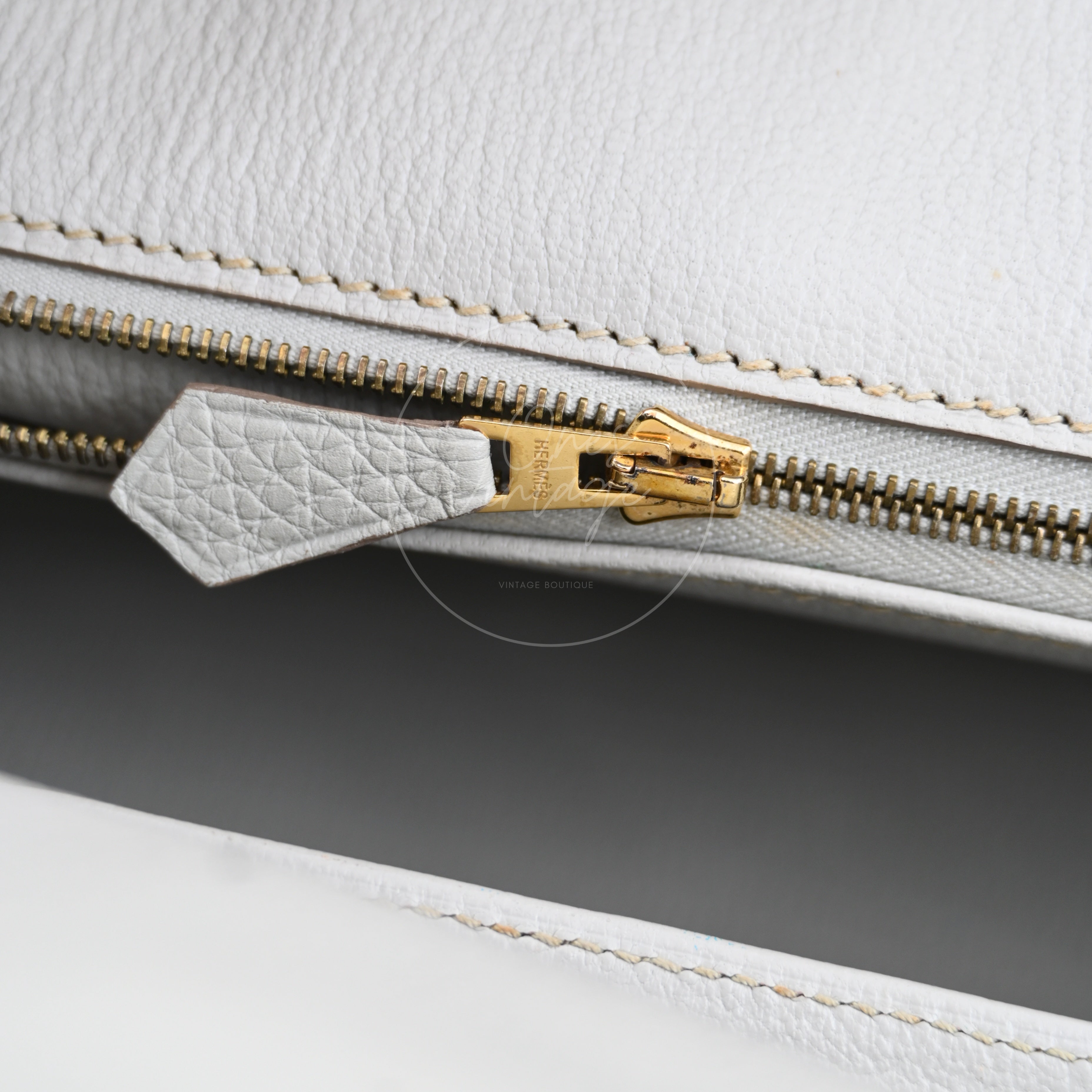 [Pre-owned] Hermes Birkin Shoulder Gris Peale GHW