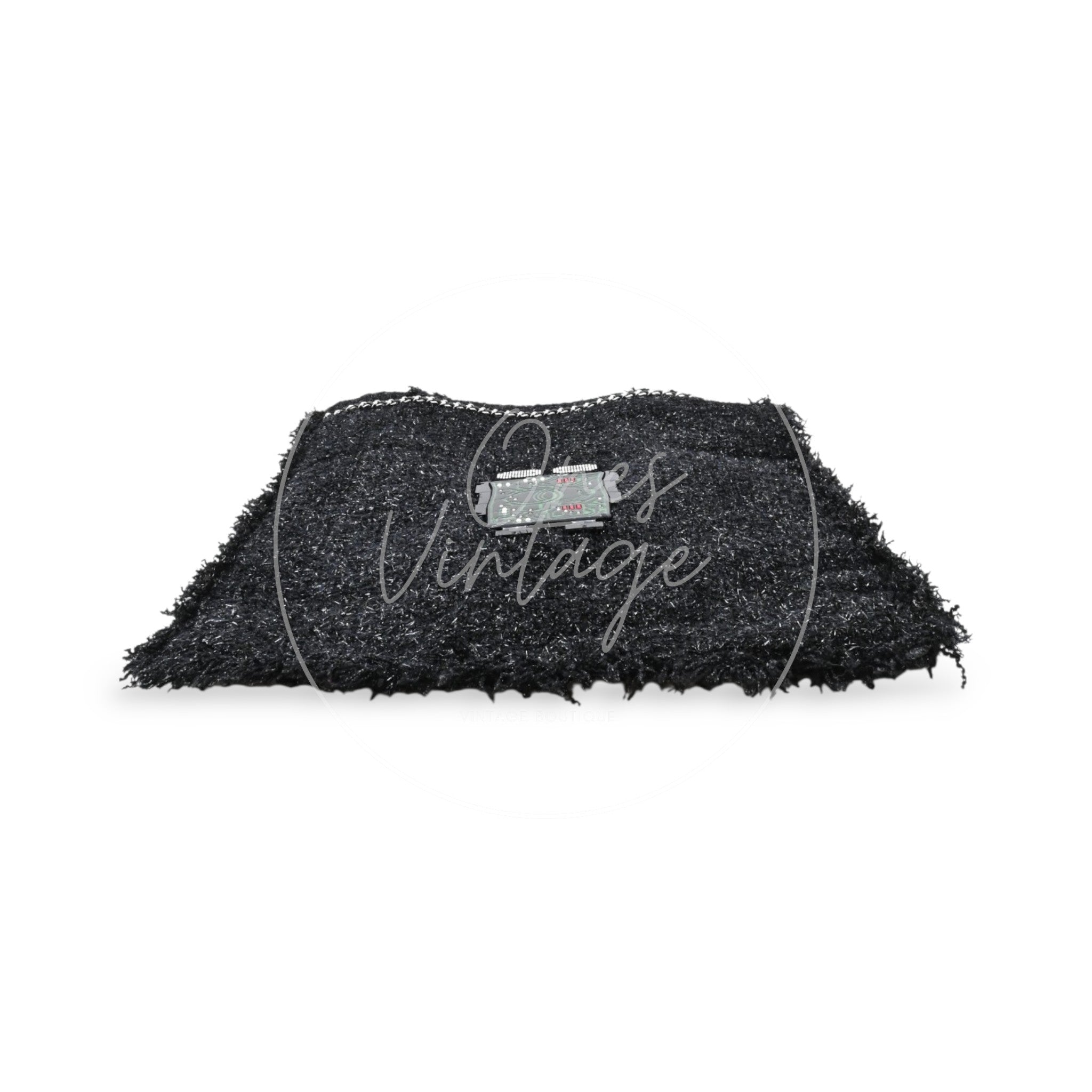 Chanel Tweed Resin Strass Robot Shopping Bag PHW Series24