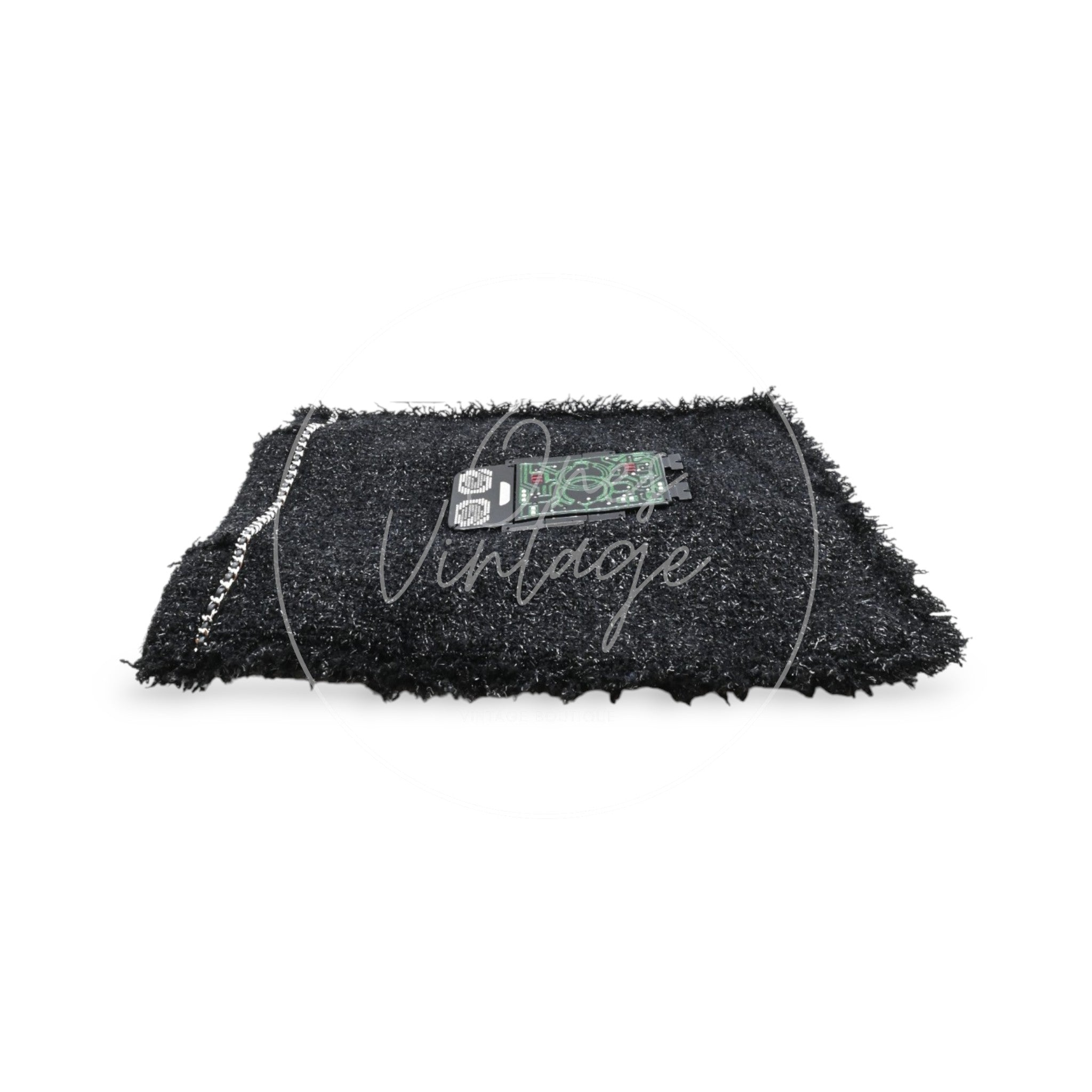 Chanel Tweed Resin Strass Robot Shopping Bag PHW Series24