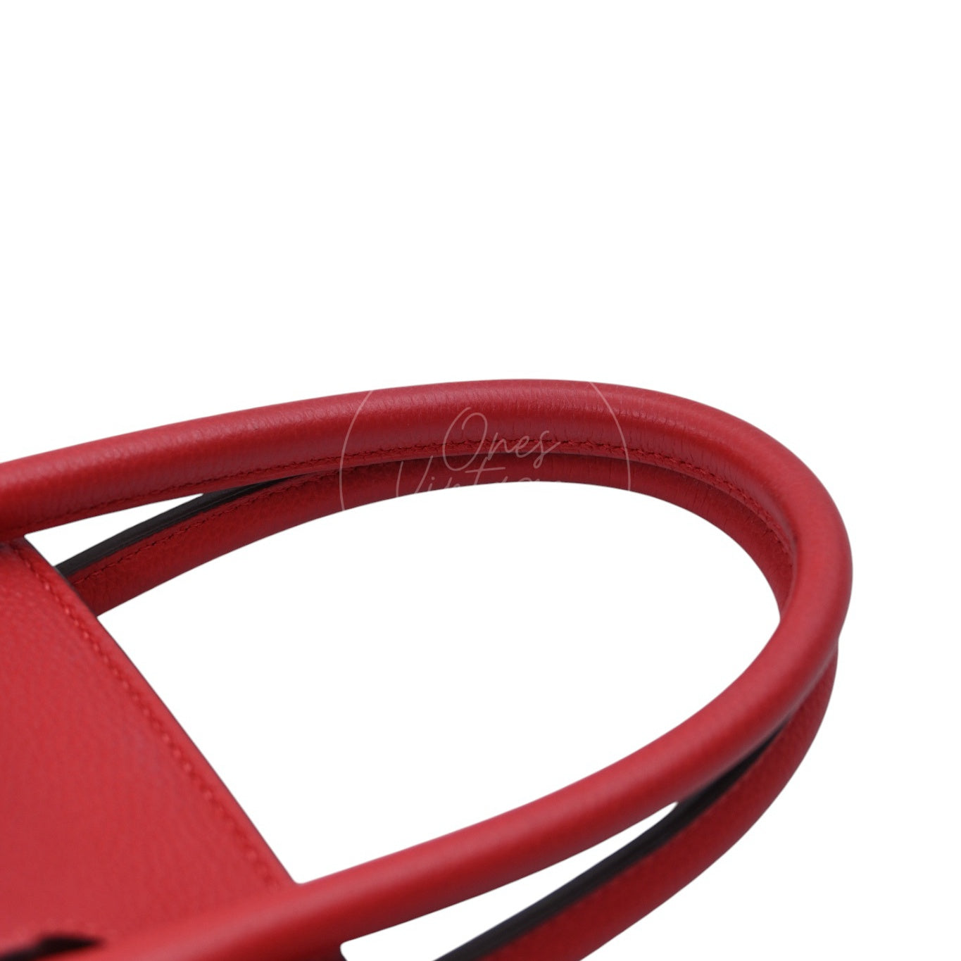[Pre-owned] Hermes Birkin 30 BK30 Togo GHW Stamp Square R Red Handbag