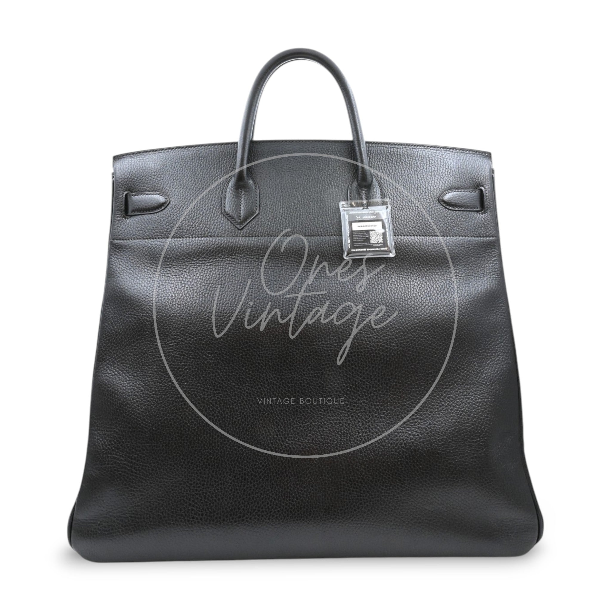 Hermes Birkin HAC 45 Ardennes Calfskin GHW Black Circle X
