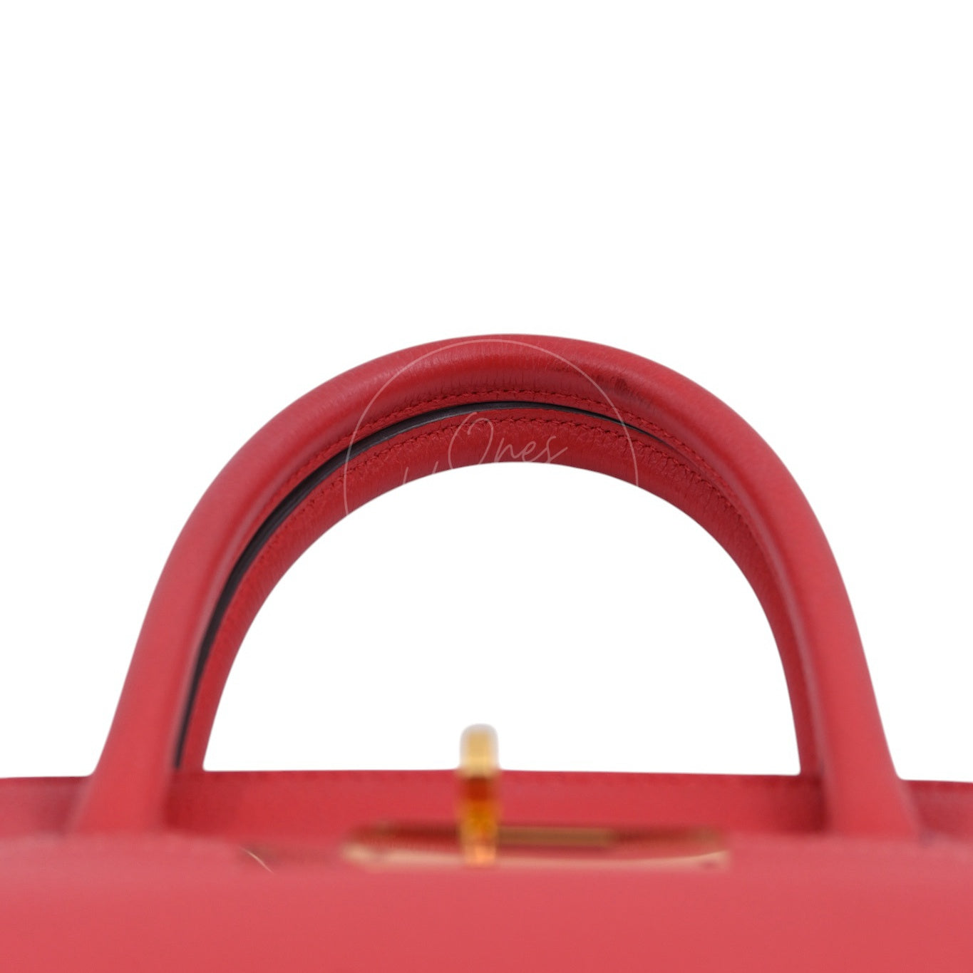 [Pre-owned] Hermes Birkin 30 BK30 Togo GHW Stamp Square R Red Handbag