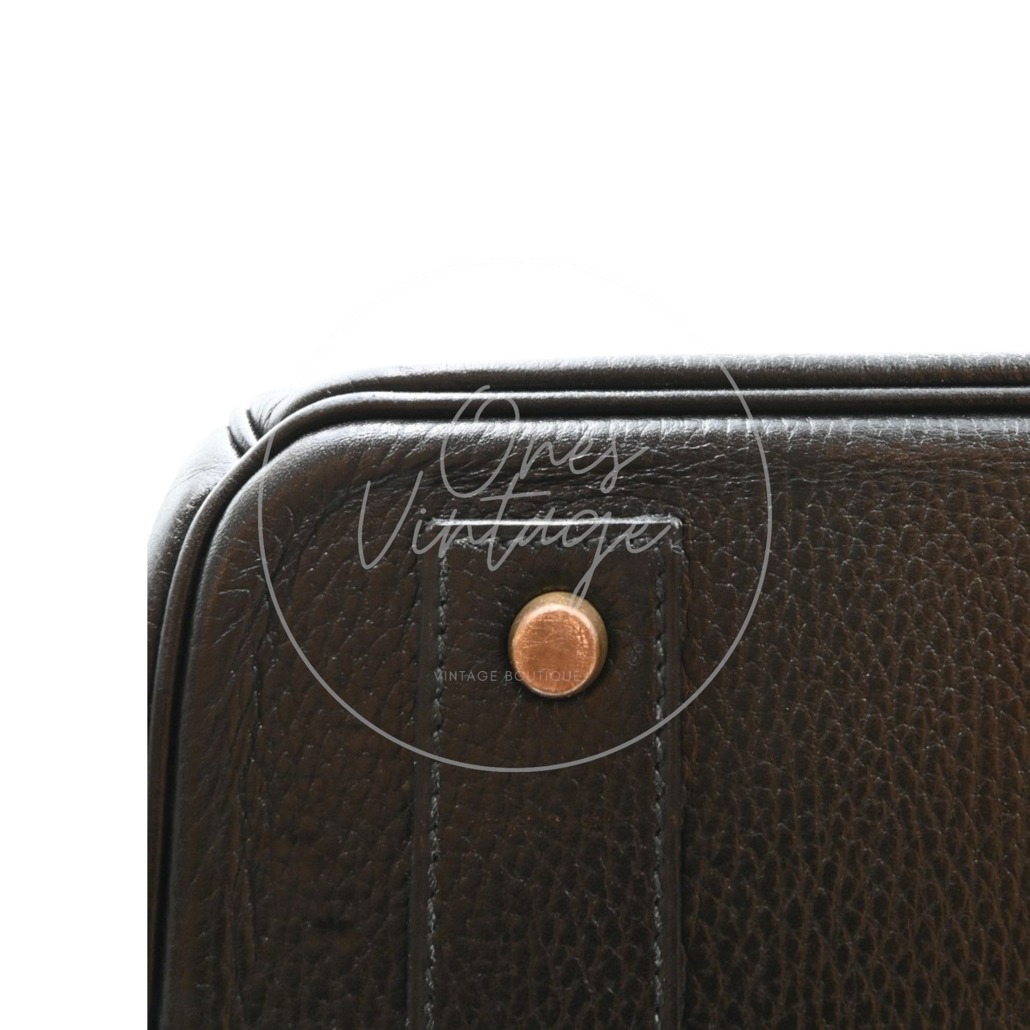 Hermes Birkin HAC 45 Ardennes Calfskin GHW Black Circle X
