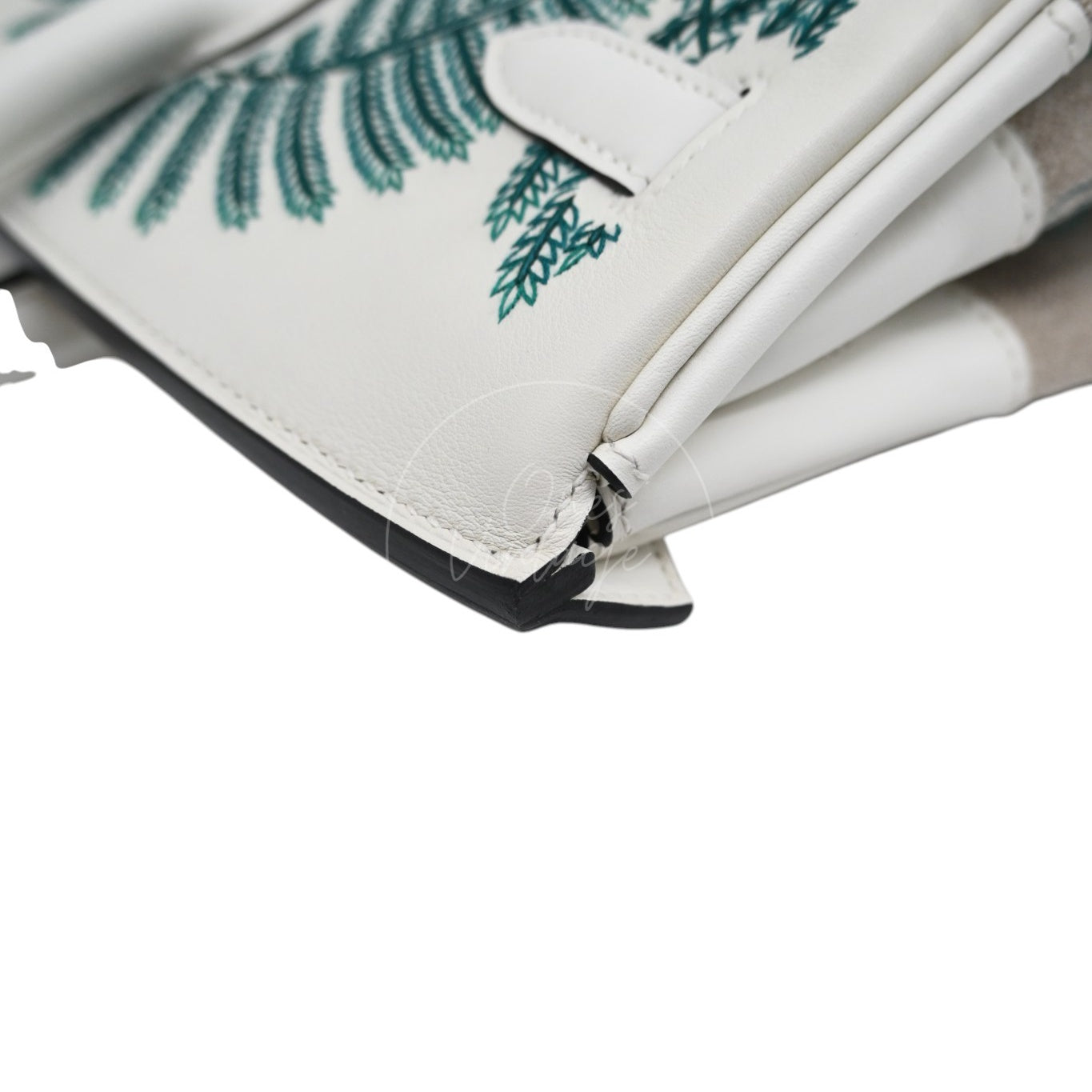 Hermes Birkin 35 Faubourg Tropical Embroidered Toile de Camp Swift PHW White Stamp U