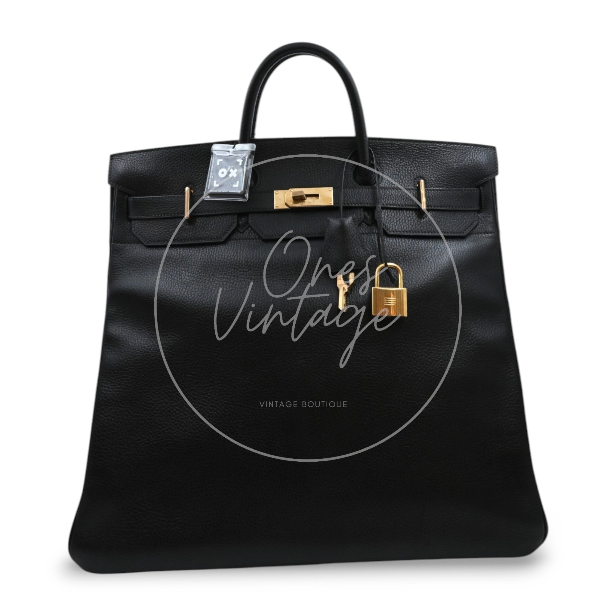 Hermes Birkin HAC 45 Ardennes Calfskin GHW Black Circle X