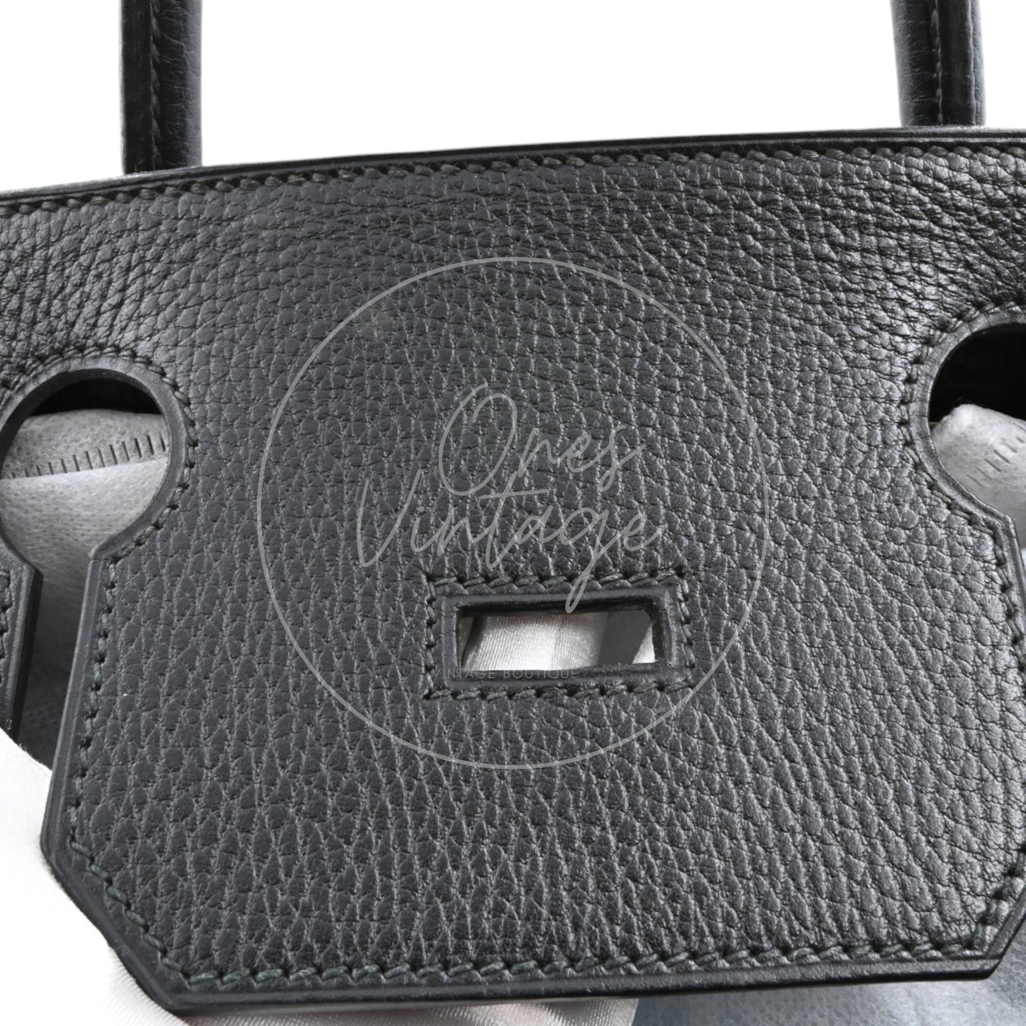 Hermes Birkin HAC 45 Ardennes Calfskin GHW Black Circle X