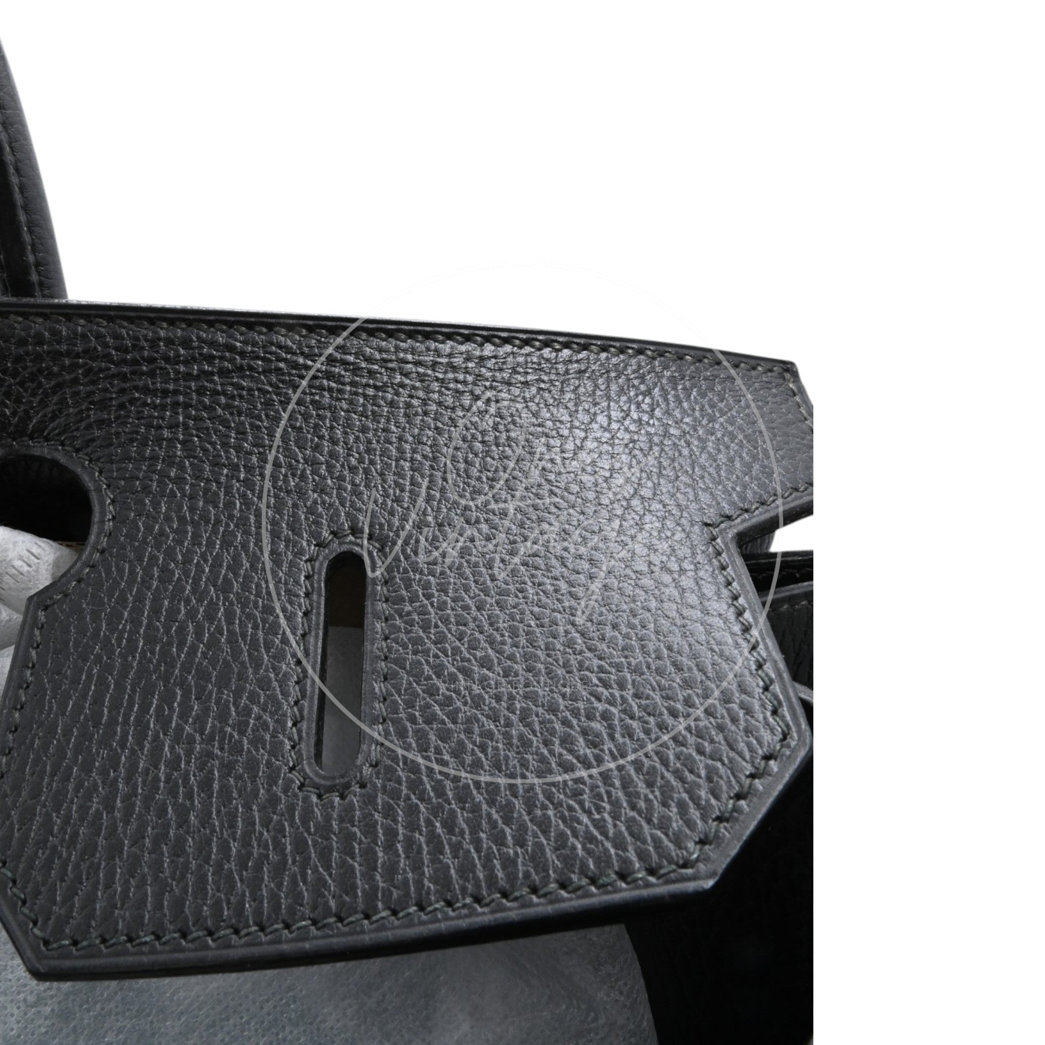 Hermes Birkin HAC 45 Ardennes Calfskin GHW Black Circle X