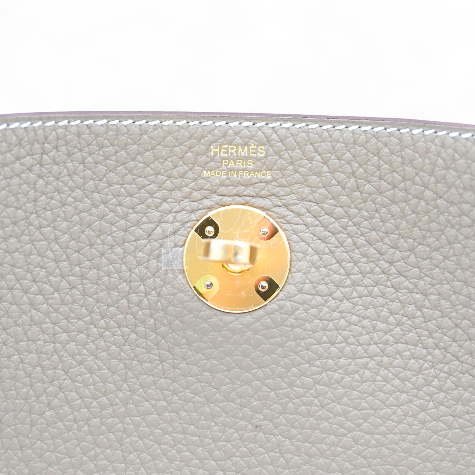 [Brand New] Hermes Lindy 26 Etoupe Clemence GHW Stamp W