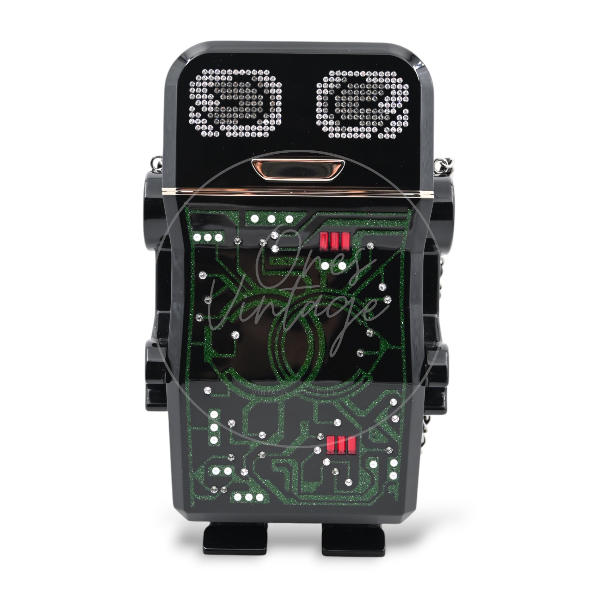 [Pre-owned] Chanel Plexiglass Robot Evening Bag