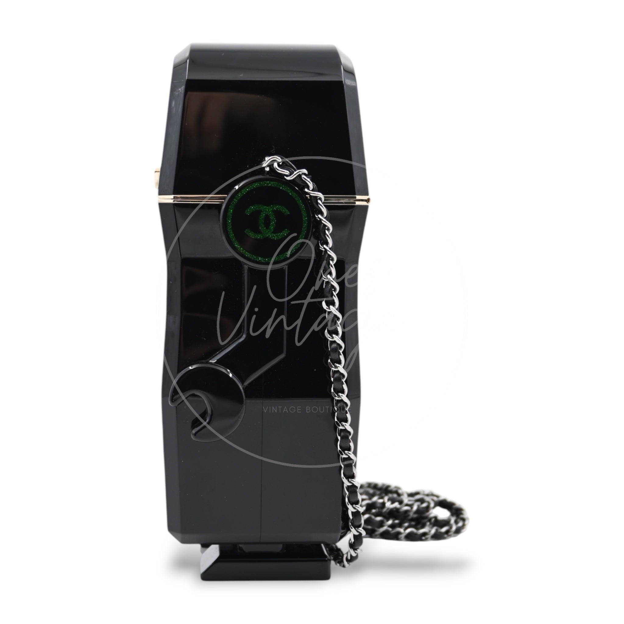 [Pre-owned] Chanel Plexiglass Robot Evening Bag