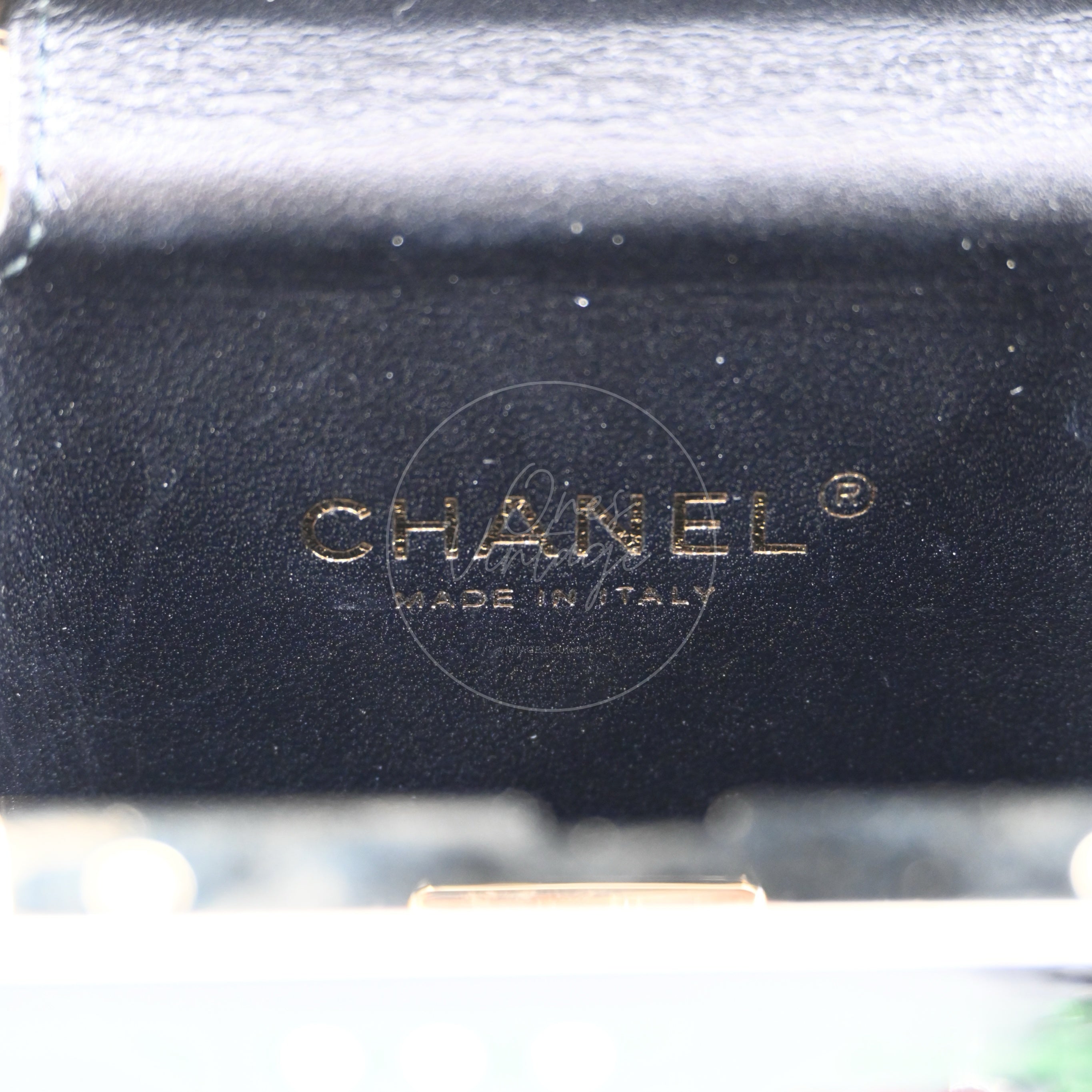 [Pre-owned] Chanel Plexiglass Robot Evening Bag