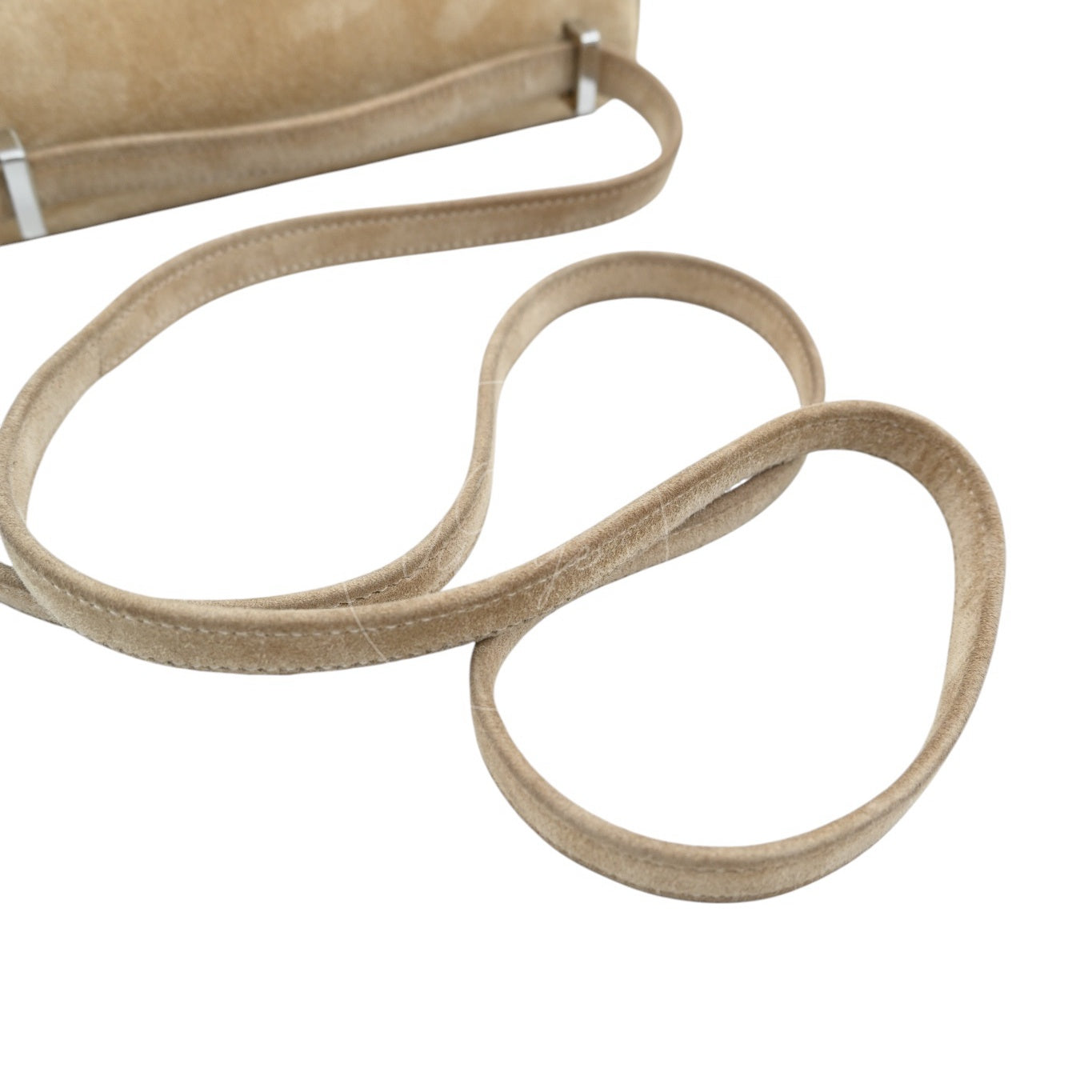 [Pre-Owned] Hermes Mini Constance PHW Stamp A Suede Beige