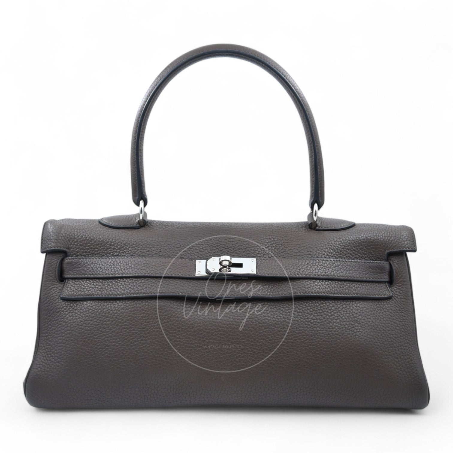 [Pre-owned] Hermes Kelly Shoulder PHW Etoupe Square M