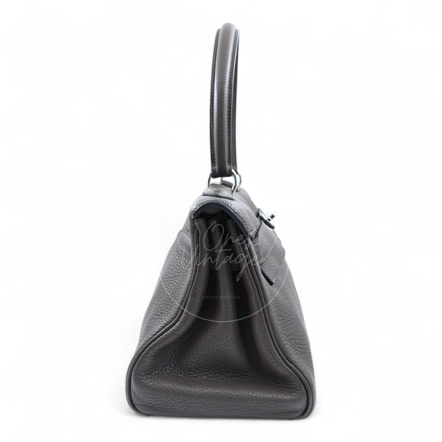 [Pre-owned] Hermes Kelly Shoulder PHW Etoupe Square M