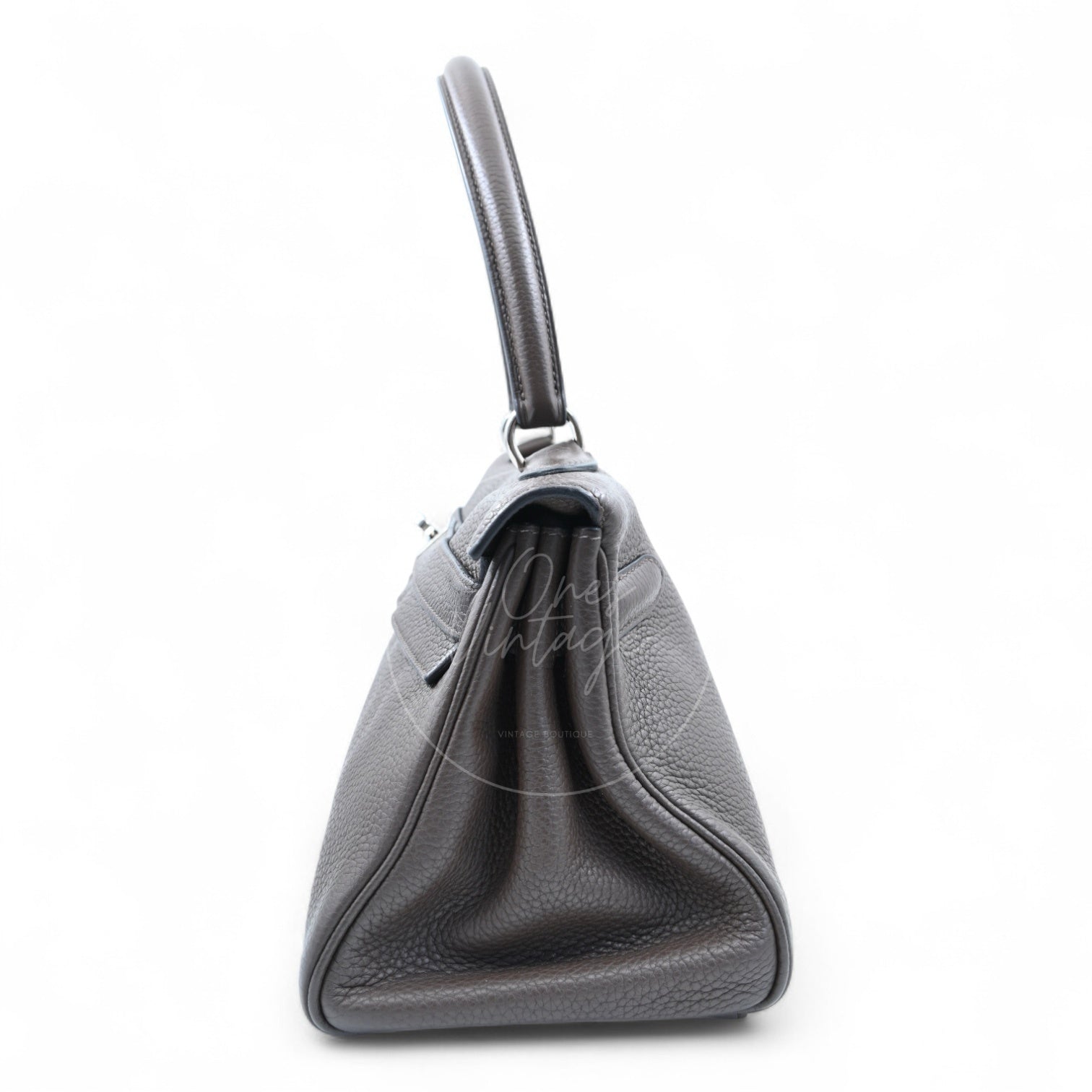 [Pre-owned] Hermes Kelly Shoulder PHW Etoupe Square M