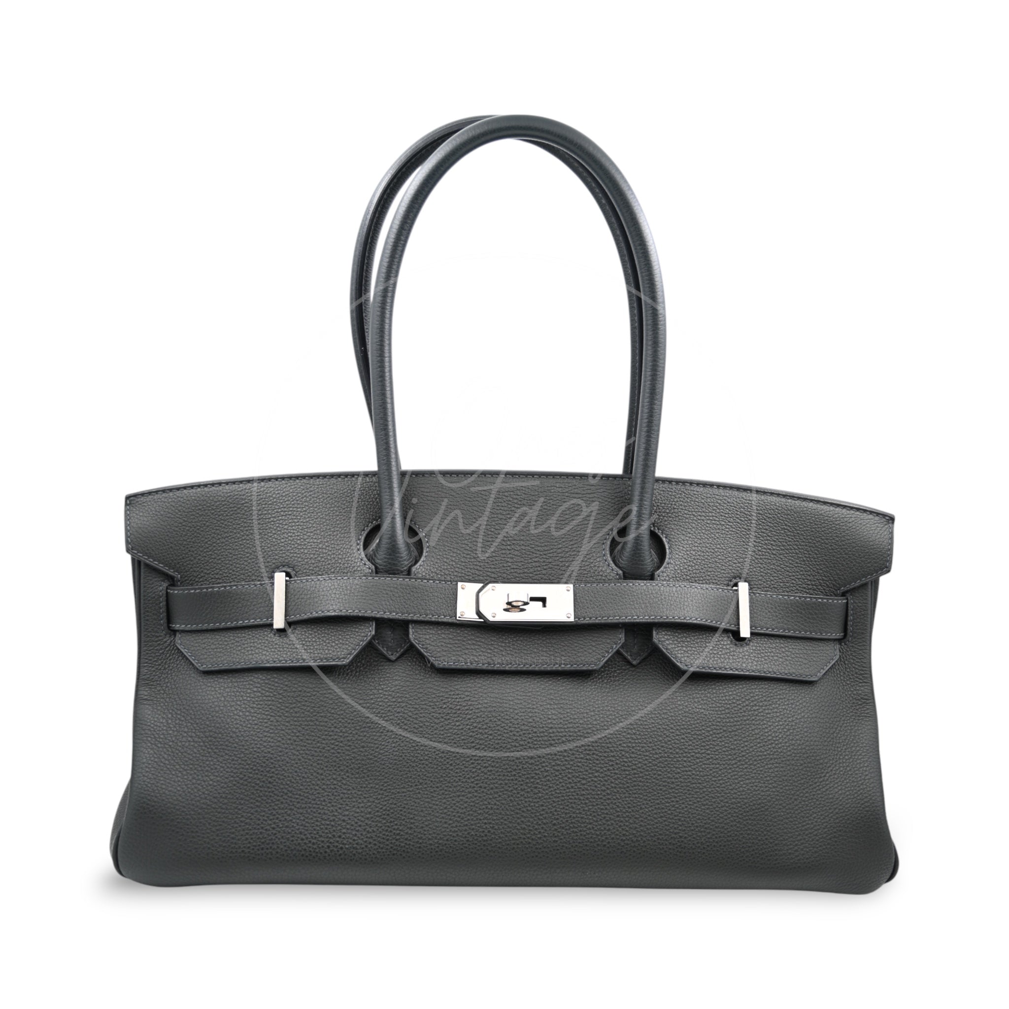 [Pre-owned] Hermes Birkin Shoulder PHW Dark Green