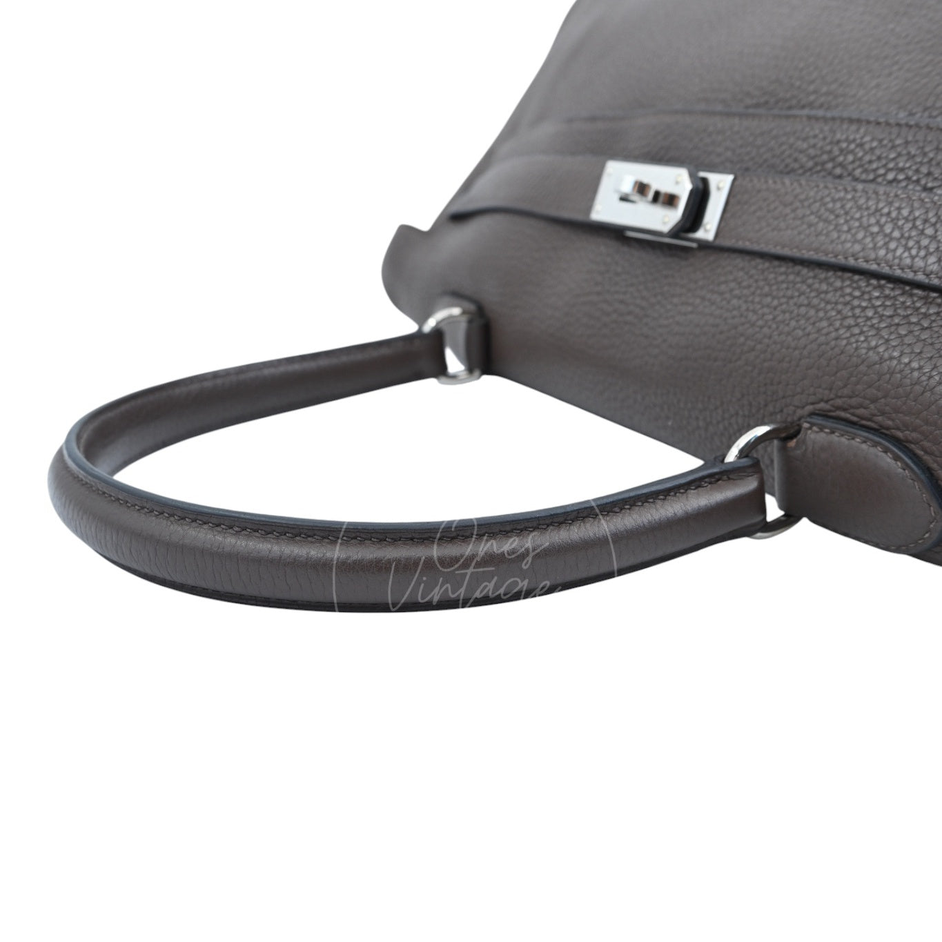 [Pre-owned] Hermes Kelly Shoulder PHW Etoupe Square M