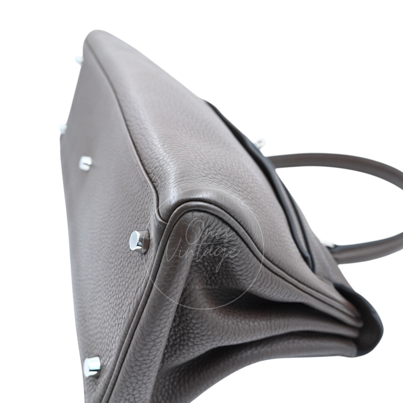 [Pre-owned] Hermes Kelly Shoulder PHW Etoupe Square M