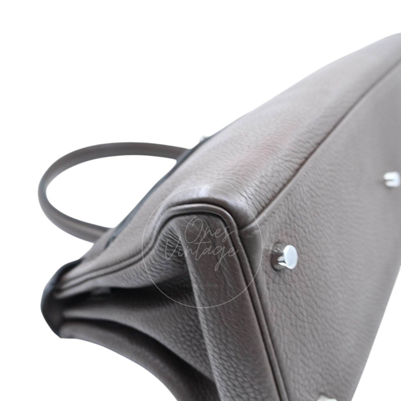 [Pre-owned] Hermes Kelly Shoulder PHW Etoupe Square M