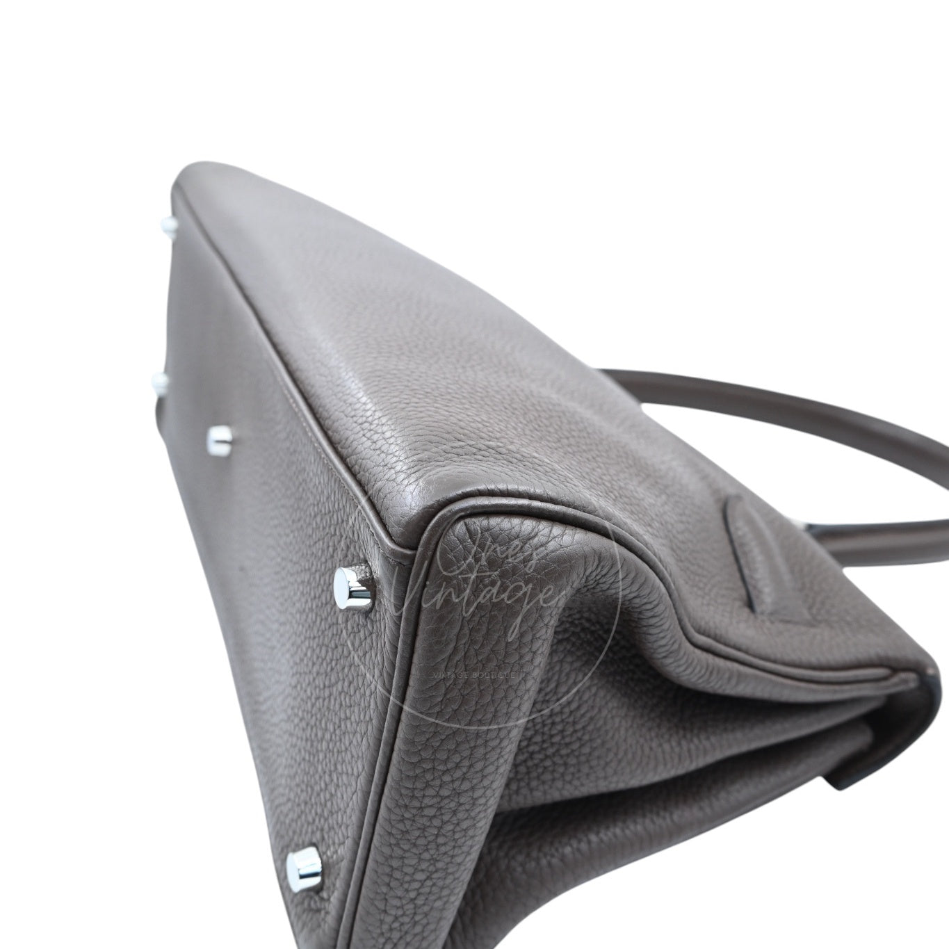 [Pre-owned] Hermes Kelly Shoulder PHW Etoupe Square M