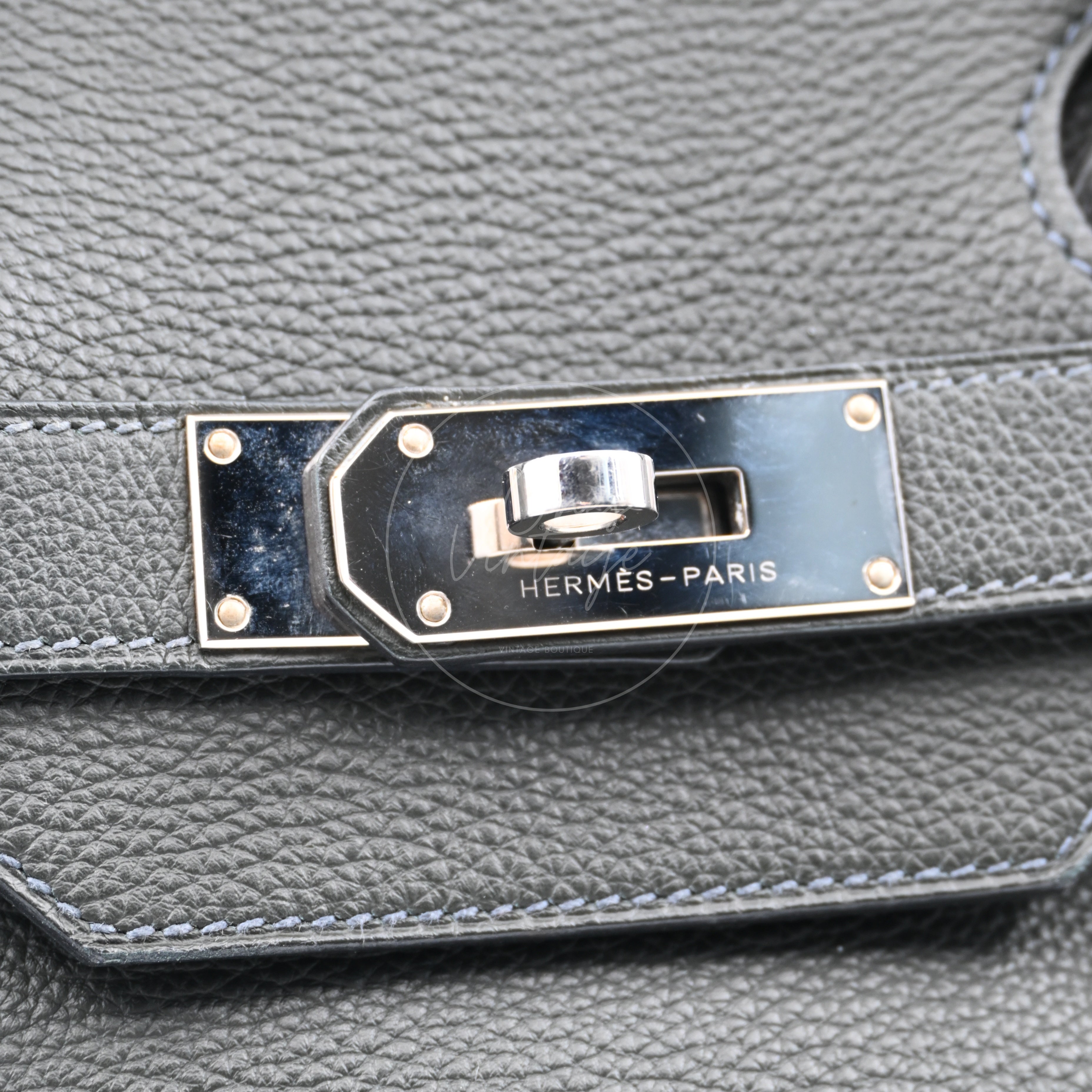 [Pre-owned] Hermes Birkin Shoulder PHW Dark Green