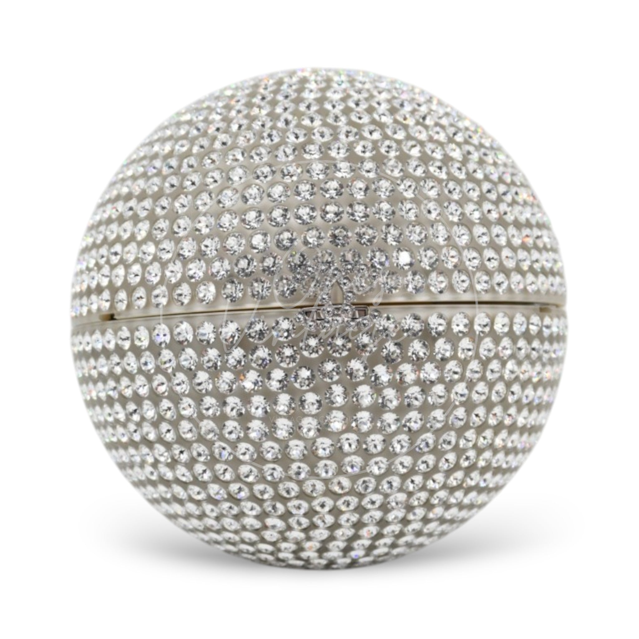 [Pre-owned] Chanel Runway Round Crystal Ball Evening Bag