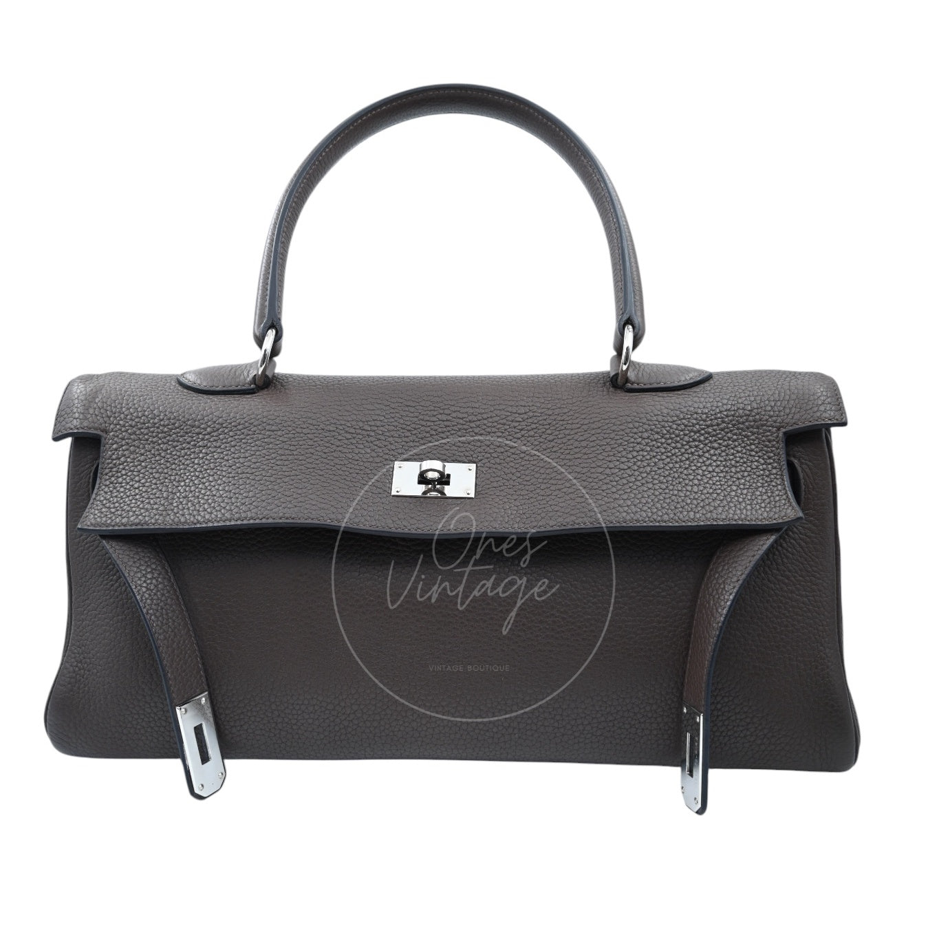 [Pre-owned] Hermes Kelly Shoulder PHW Etoupe Square M