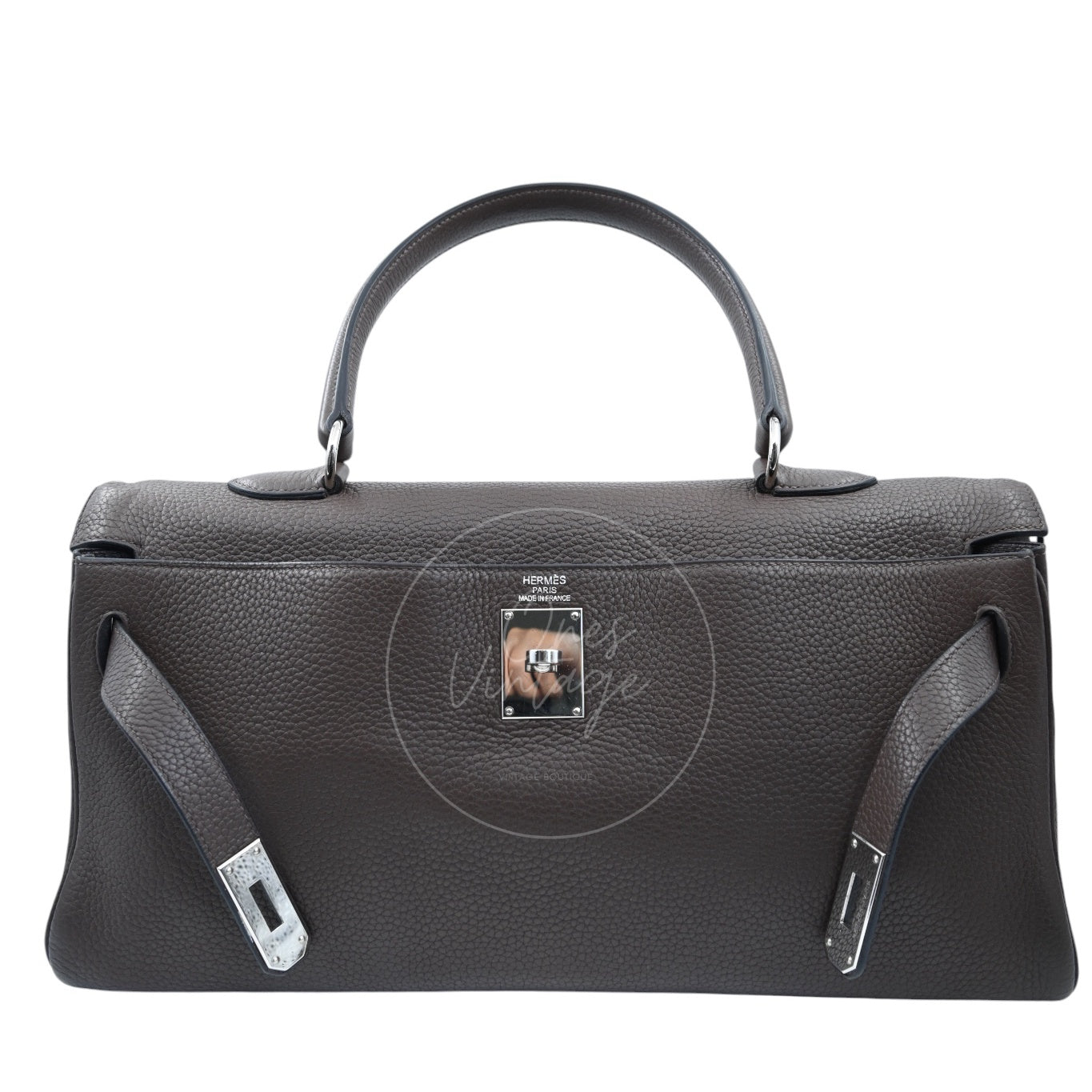 [Pre-owned] Hermes Kelly Shoulder PHW Etoupe Square M